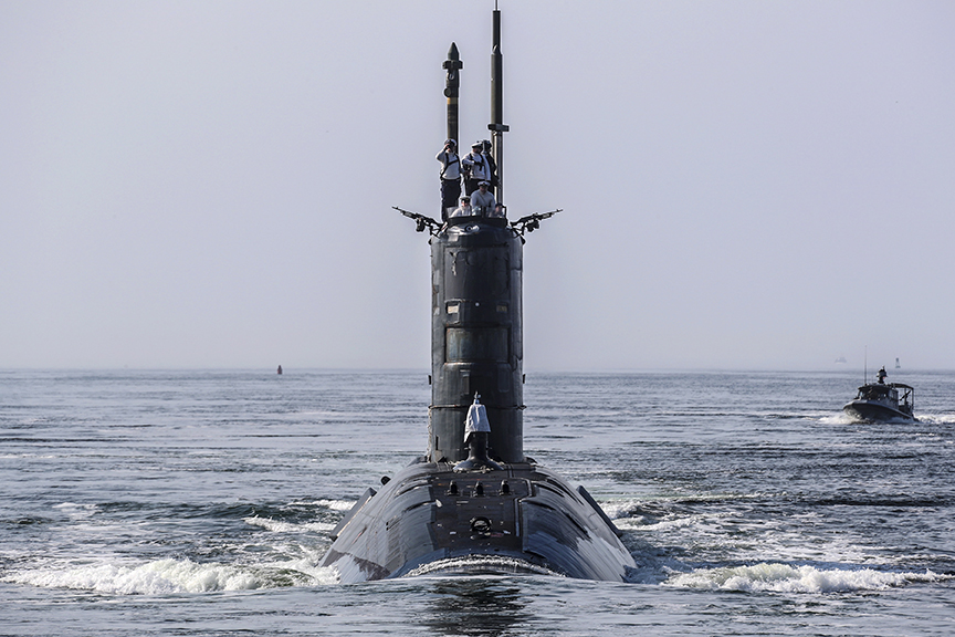 Trafalgar-class nuclear-powered fleet submarine HMS Trenchant DATE UNKNOWN CREDIT ROYAL NAVY