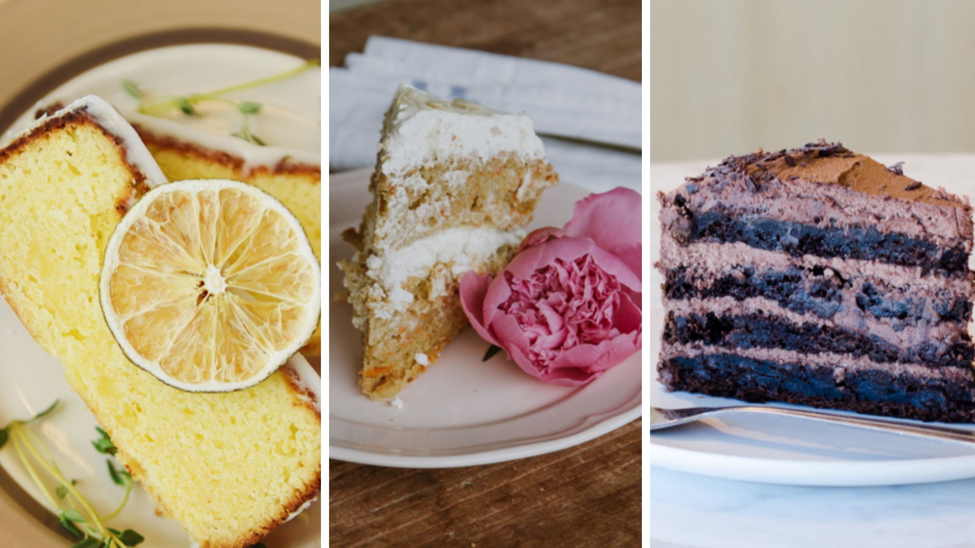 Trio of cakes 090519 CREDIT unsplashed