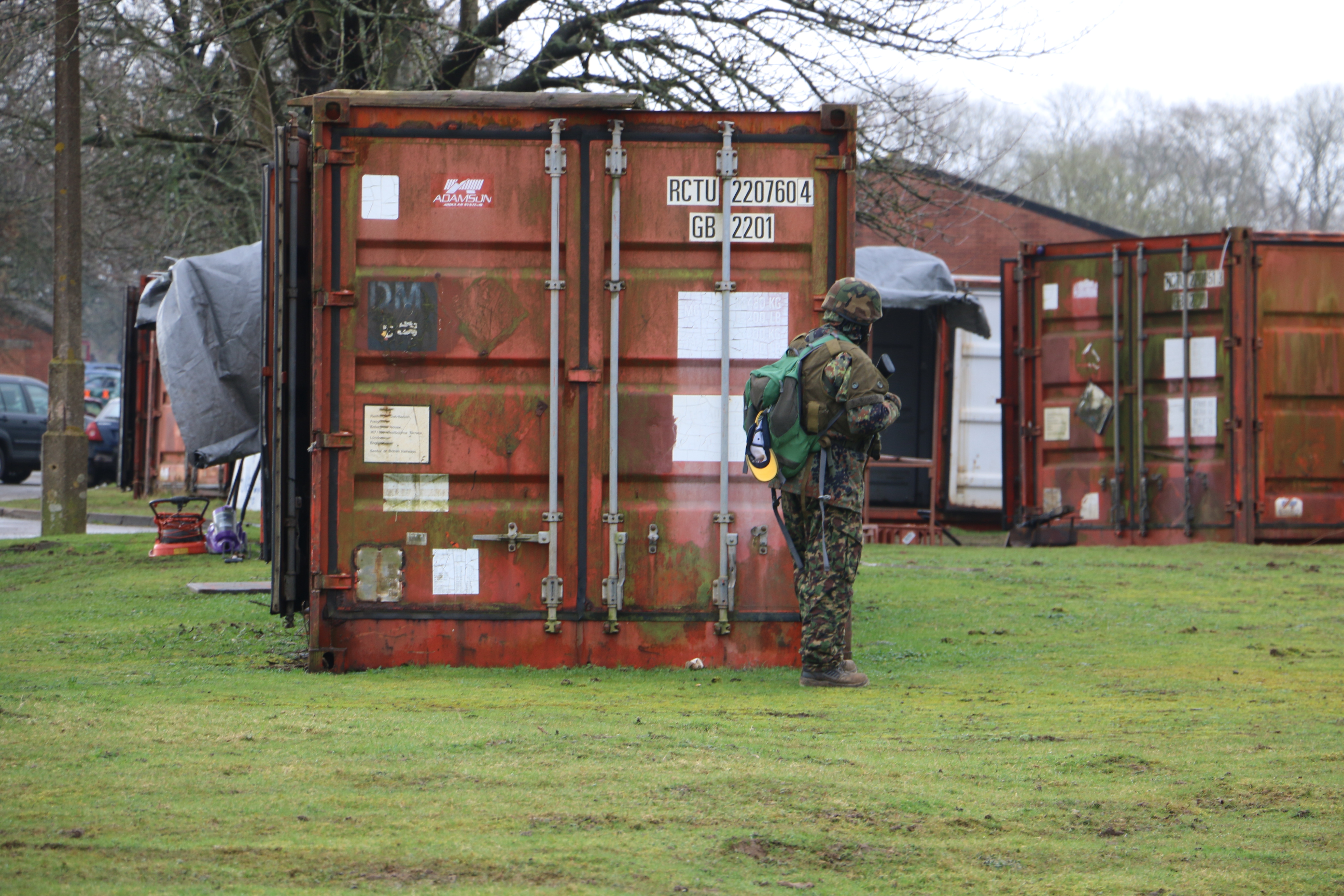 Troop surveilles the area during op training 060319 CREDIT BFBS