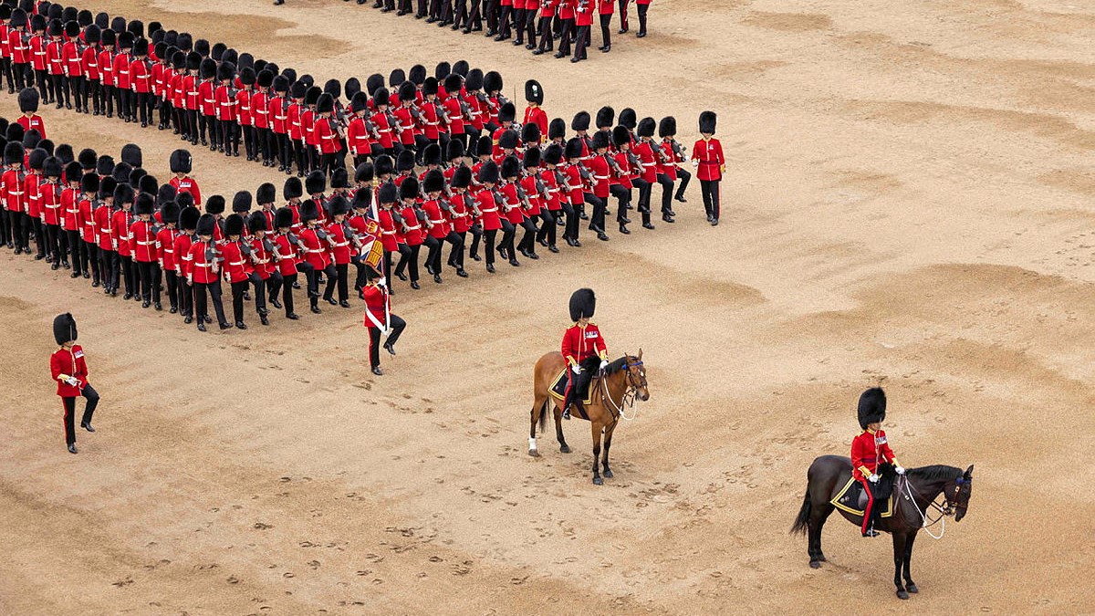Trooping the Colour rehearsals continue with the Major General Major General Christopher John Ghika CBE Review credit MOD.jpg