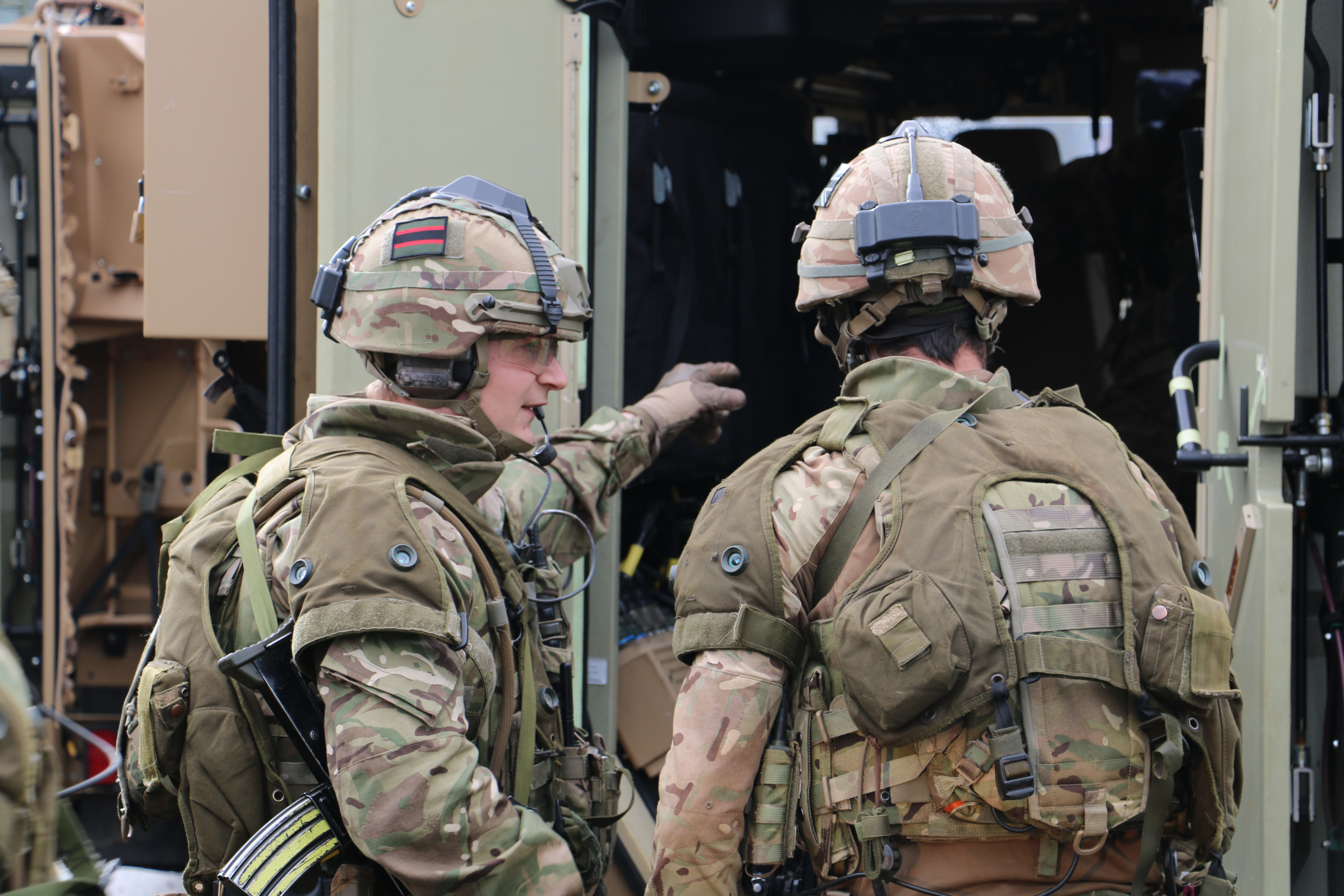 Troops communicate during op training in wales 060319 CREDIT BFBS