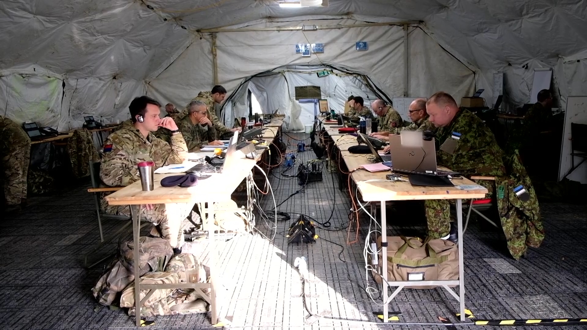 As well as demonstrating proficiency in land, sea and air, troops must also show their ability in the domains of cyber and space.