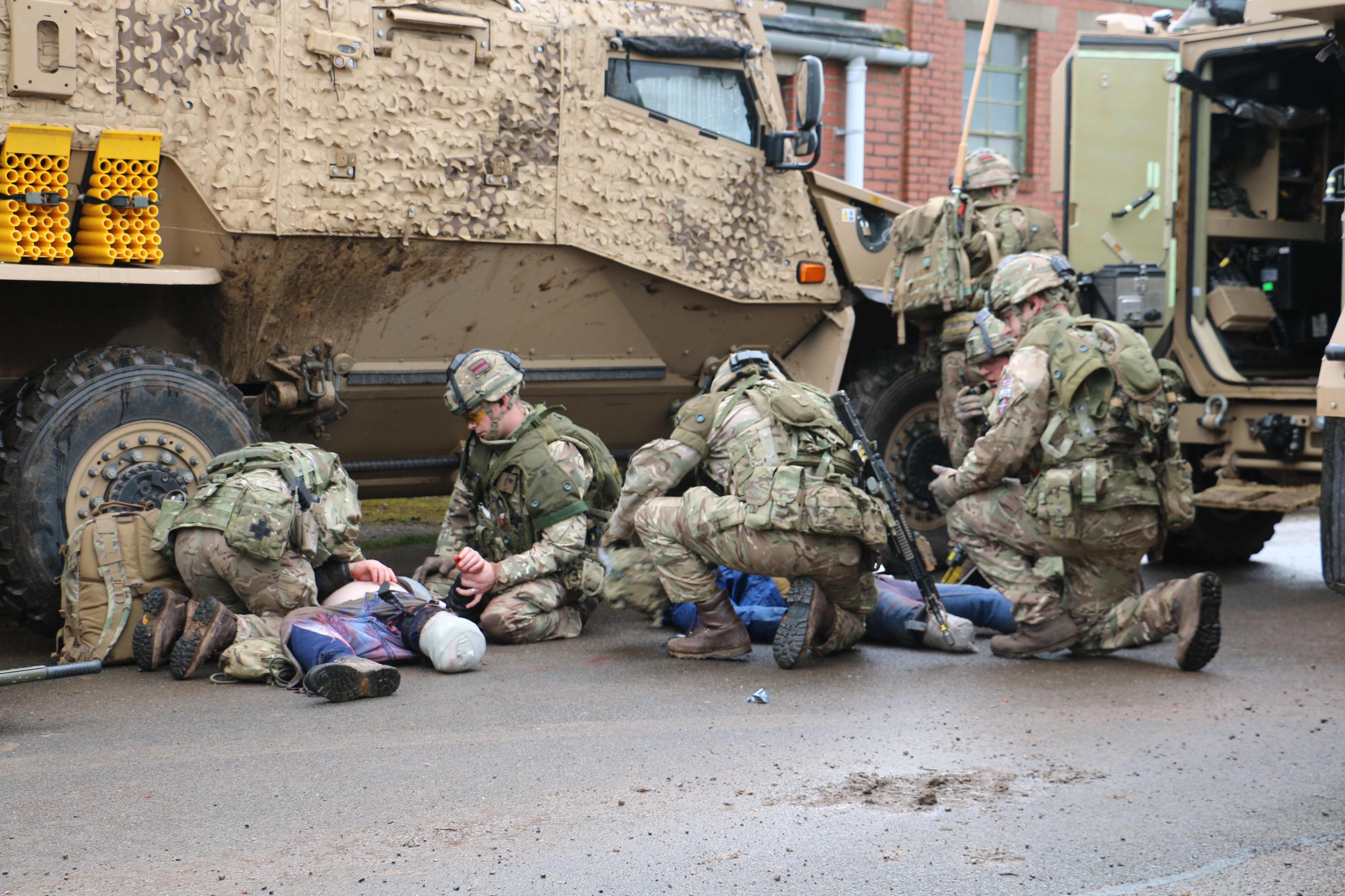 Troops treat civilians during Op Toral 8 060319 CREDIT BFBS