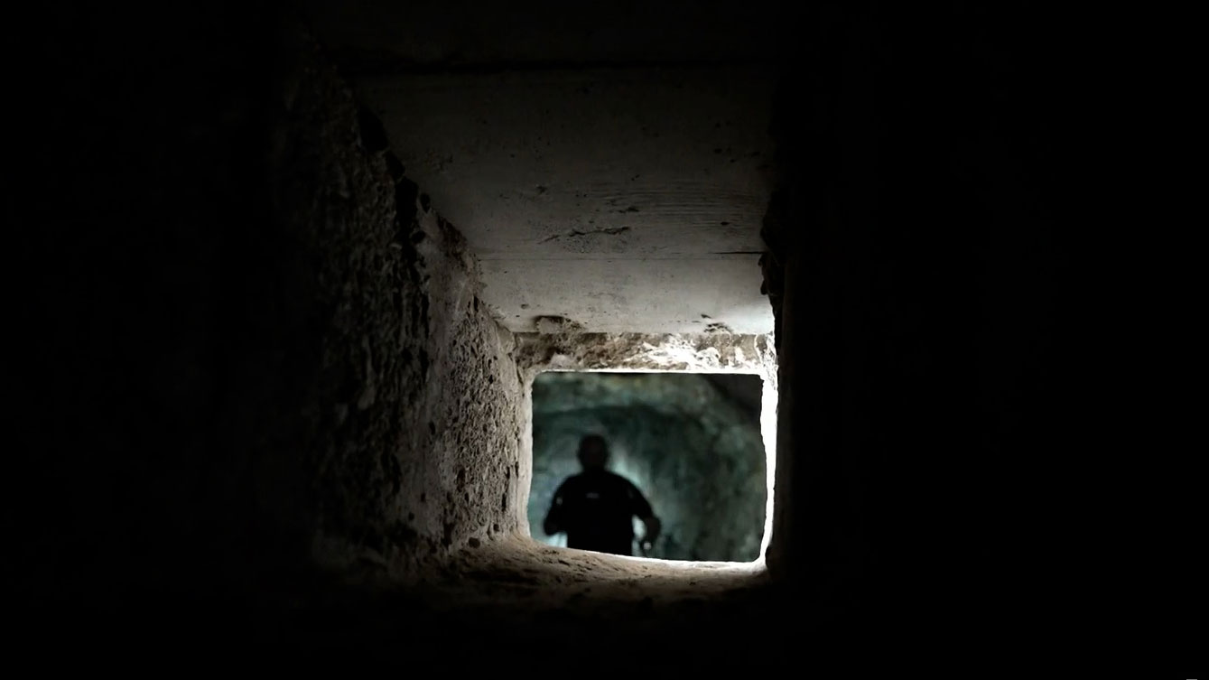 A tunnel in the Rock of Gibraltar CREDIT BFBS
