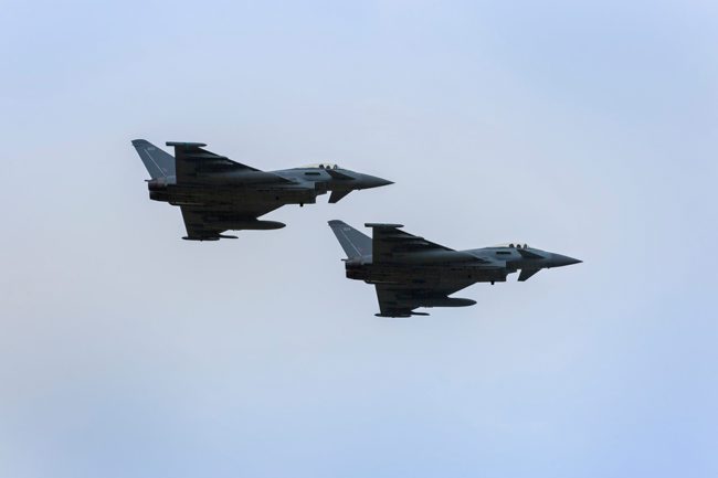 Two RAF Typhoons