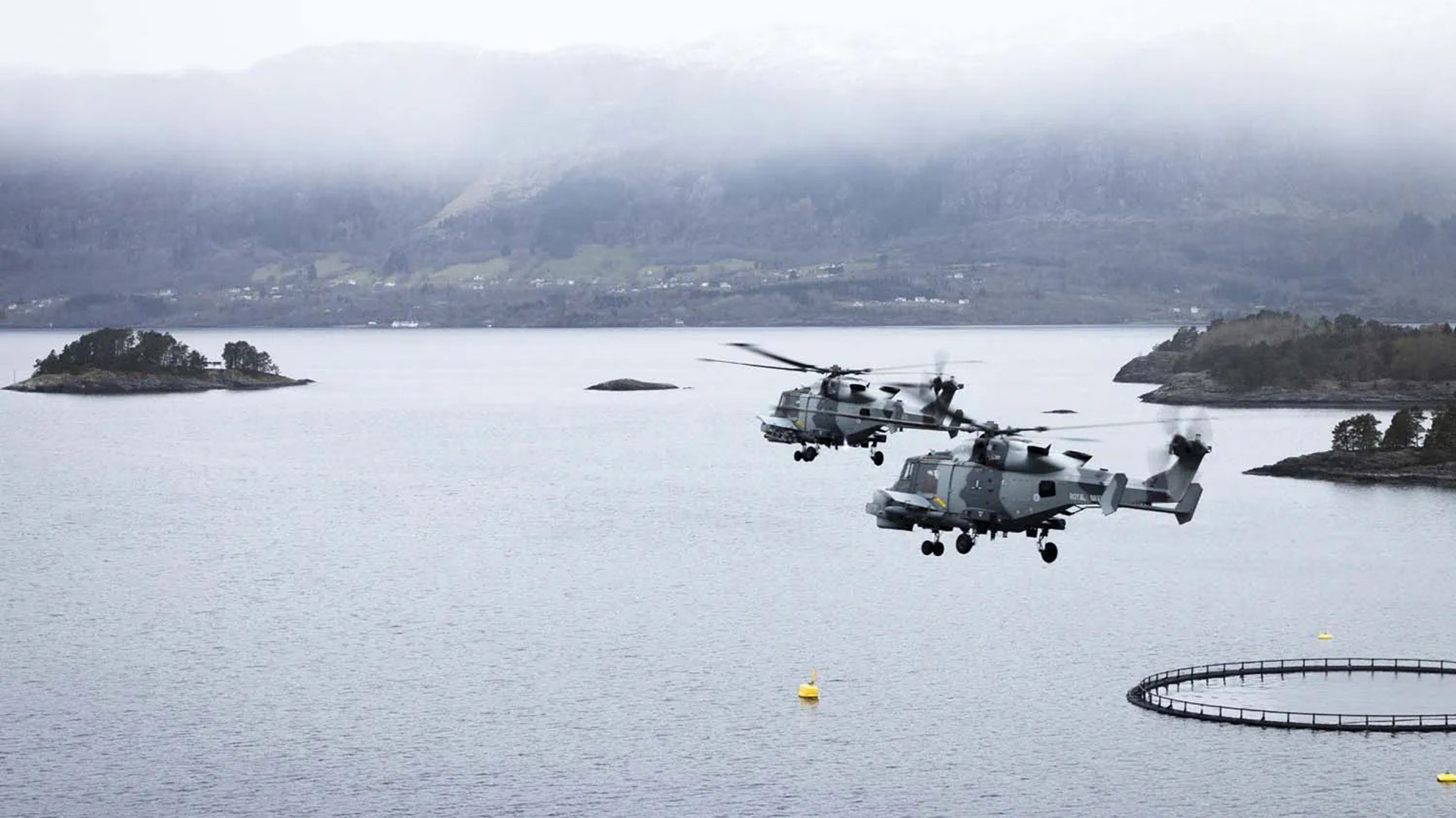 Two Wildcats hunt for Norwegian patrol boats (Picture: Royal Navy)