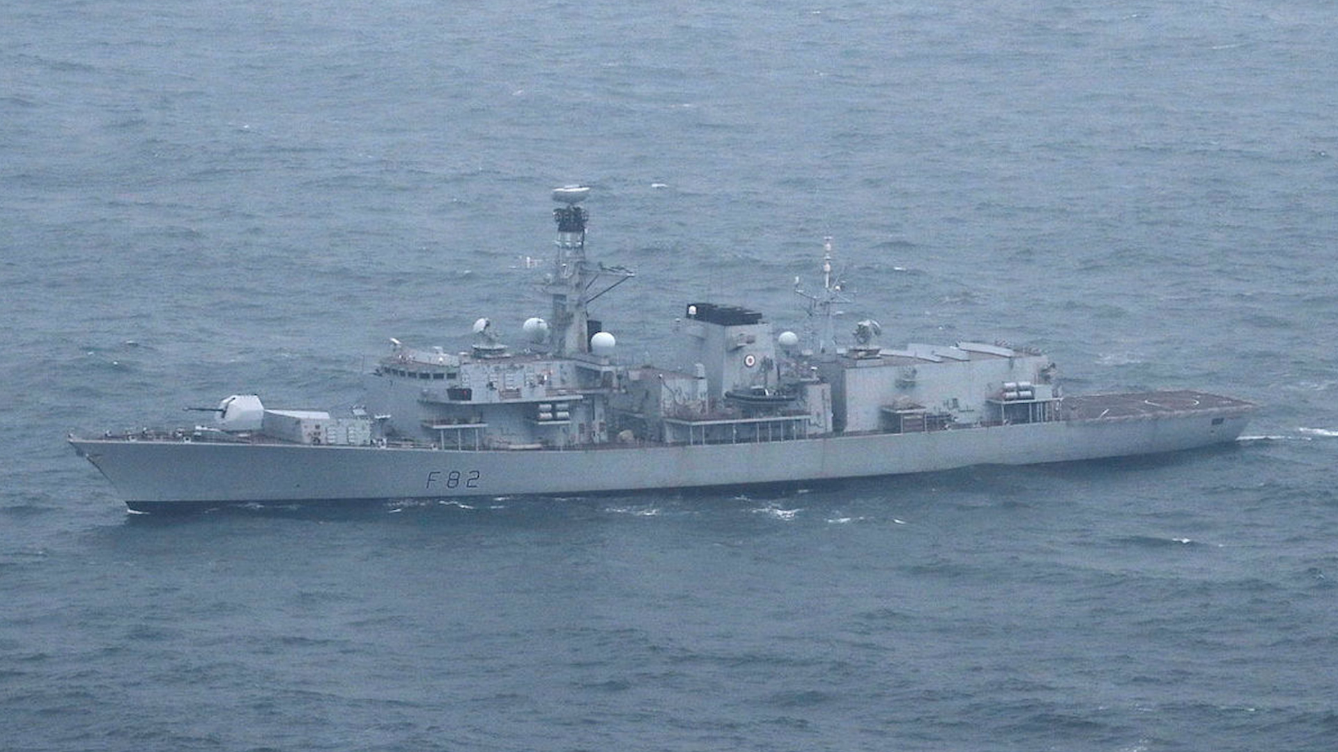 Type 23 Frigate HMS Somerset English Channel patrol 050617 CREDIT MOD