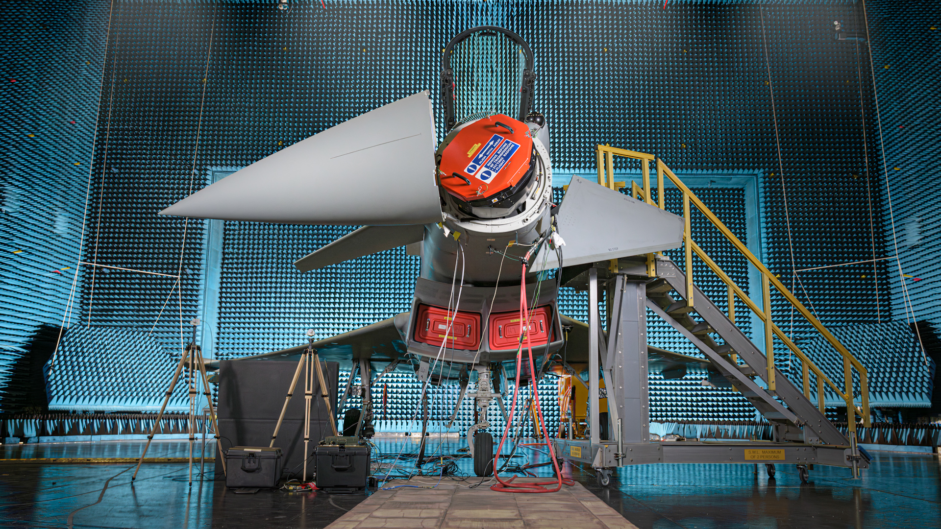 Typhoon with the ECRS radar before first flight 280924 CREDIT BAE Systems
