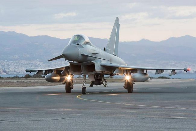 British fighter jets targeted IS militants in Syria as part of a coalition of nations, including the US.