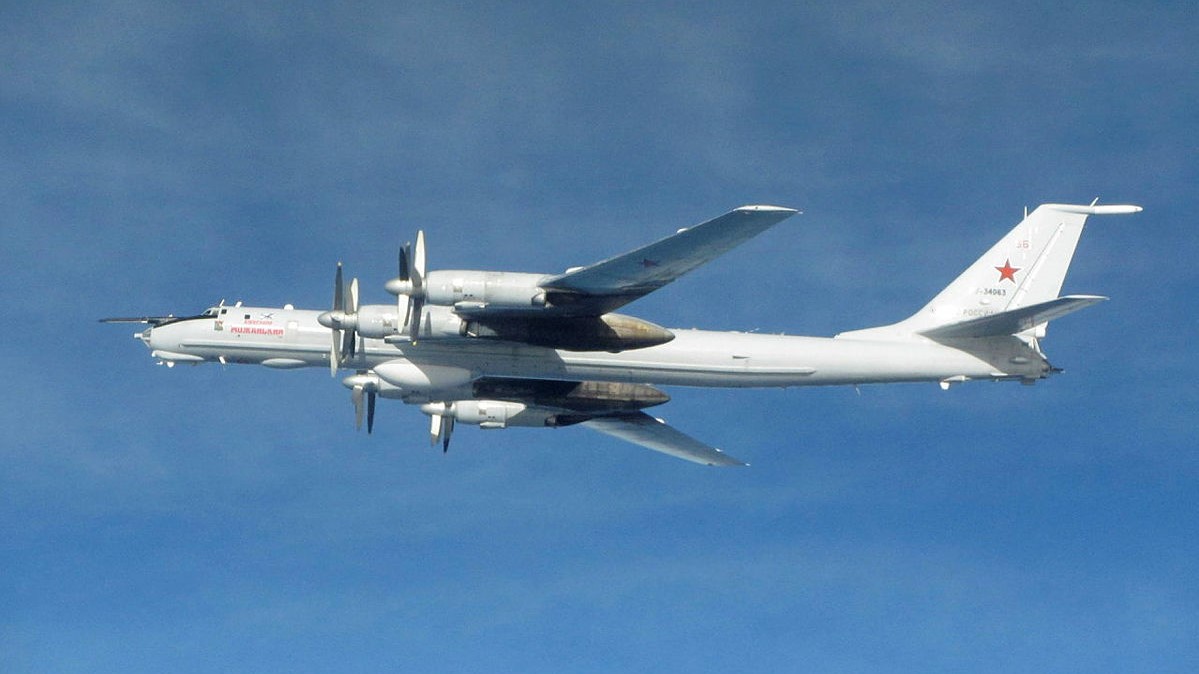 Typhoons based at Royal Air Force Lossimouth launched to intercept Russian Tupolev Tu-142 29032021 CREDIT MOD Crown Copyright