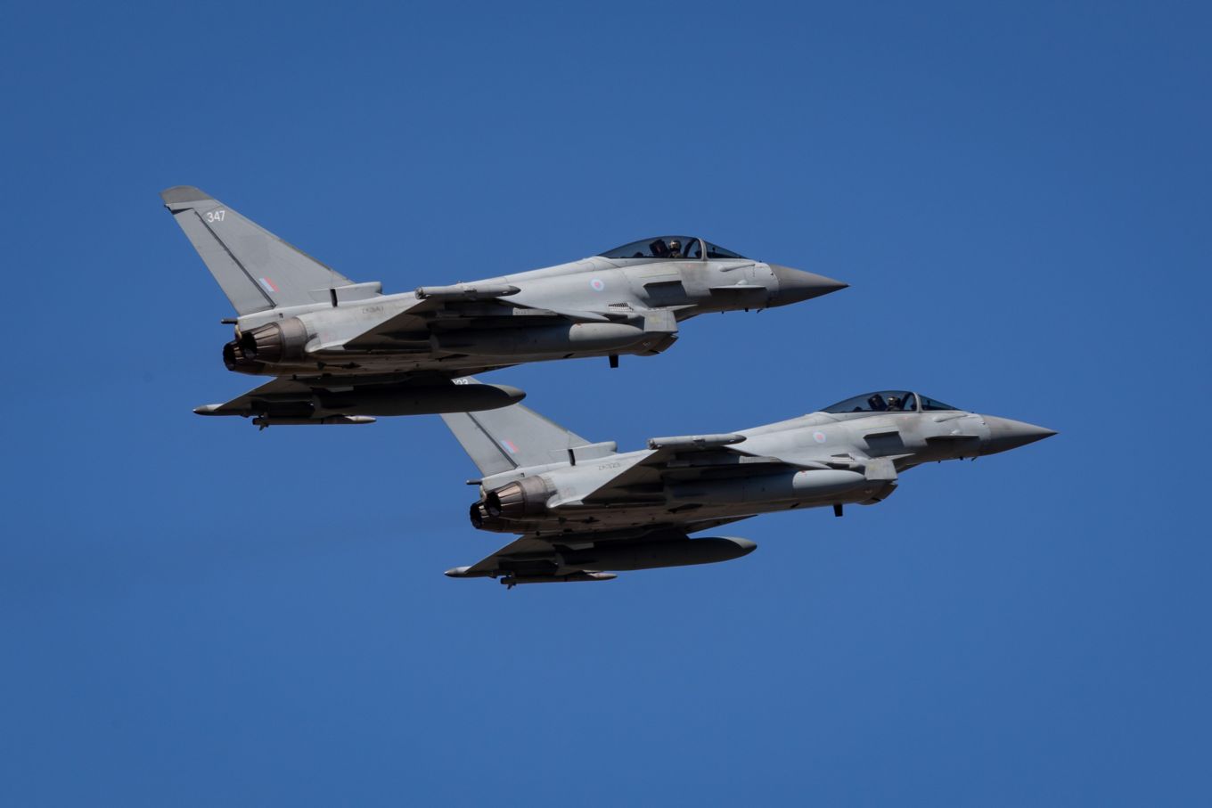 Typhoons from RAF Lossiemouth flew into Mihail Kogalniceanu airbase on the Black Sea coast near Constanta, Romania, for their NATO Air Policing deployment