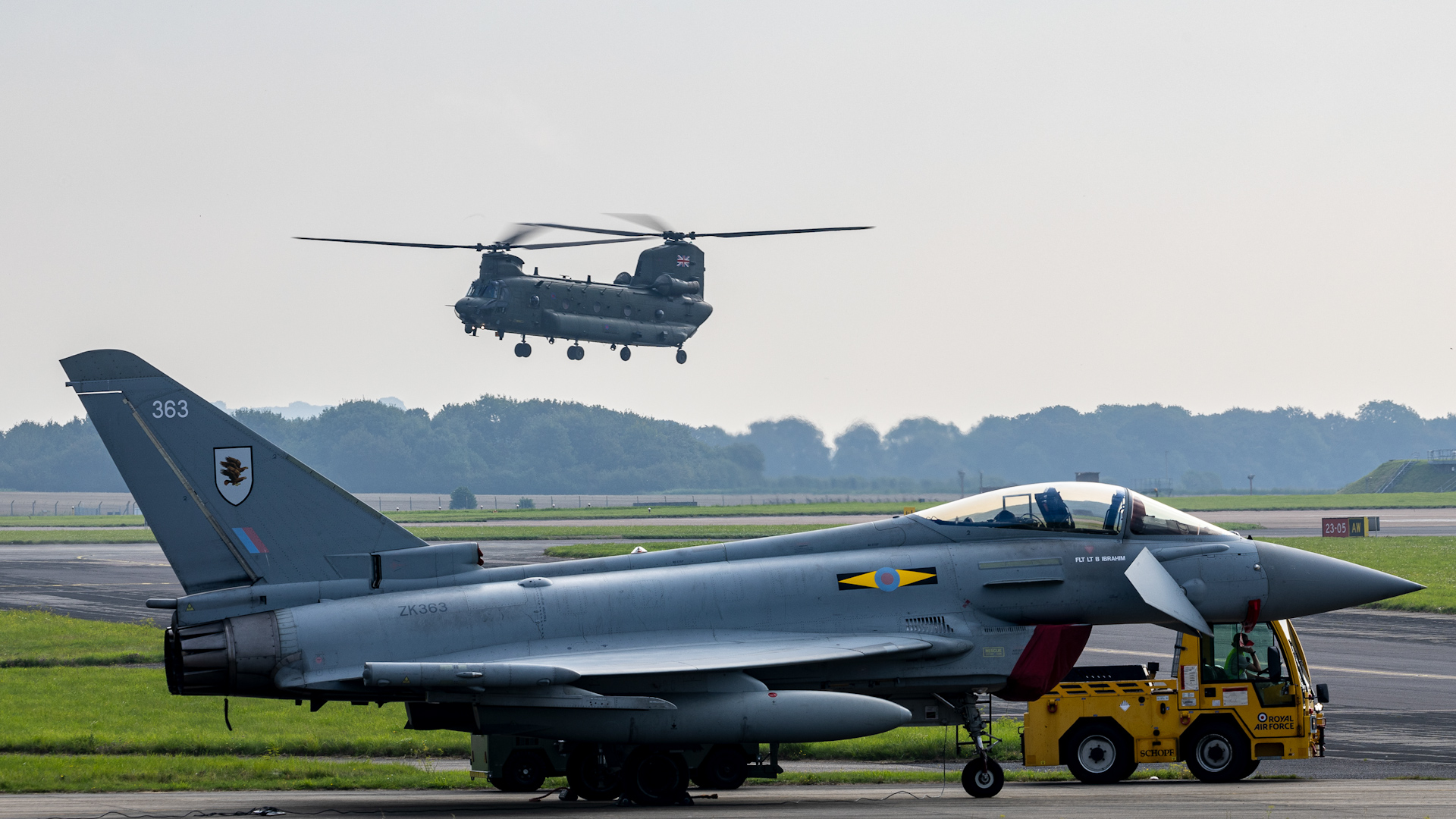 Typhoons from XI F Squadron RAF Coningsby Exercise Agile Pirate 190823 CREDIT RAF