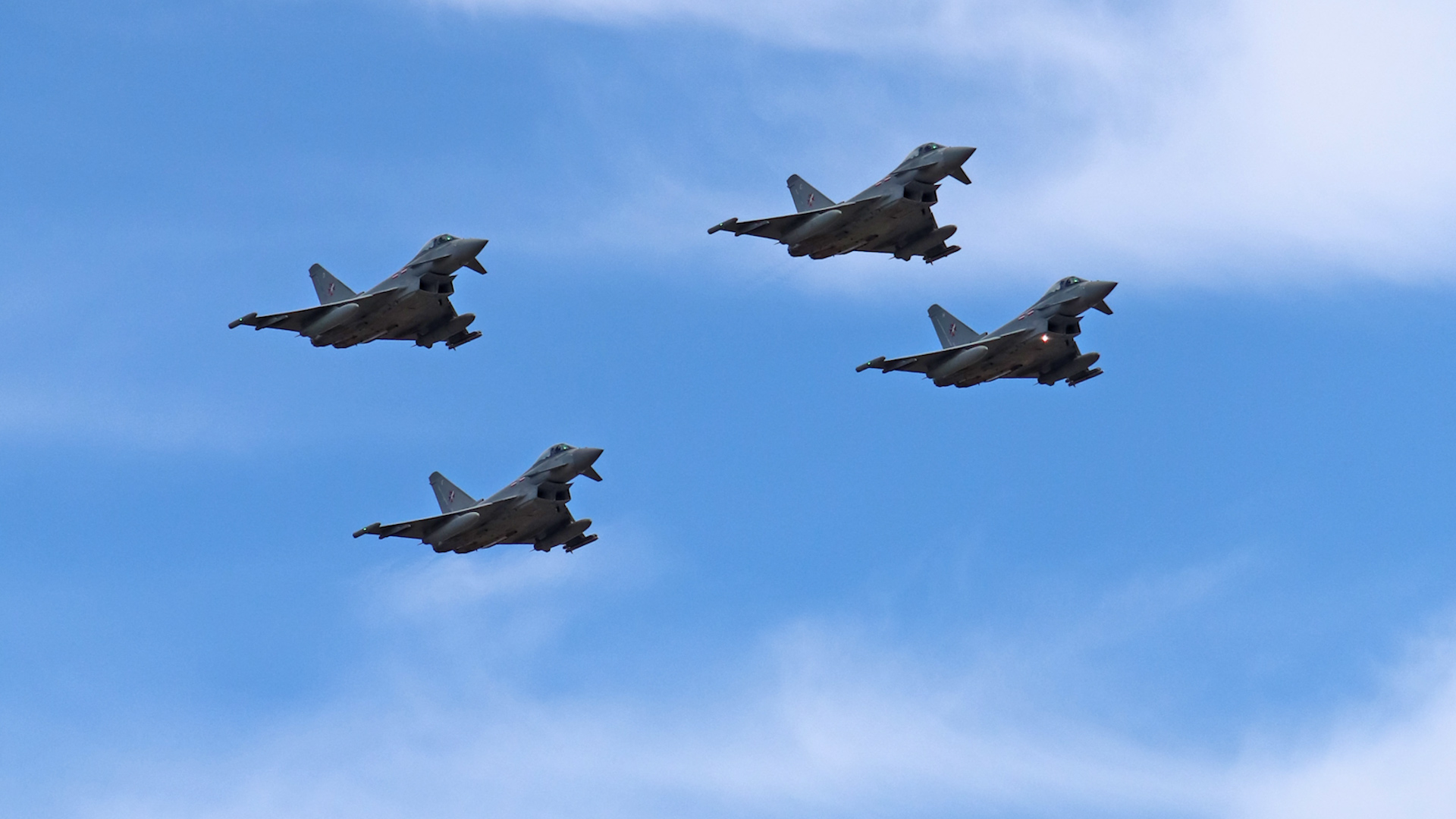 Typhoons of 1435 Flight RAF Falklands formation 080423 CREDIT RAF
