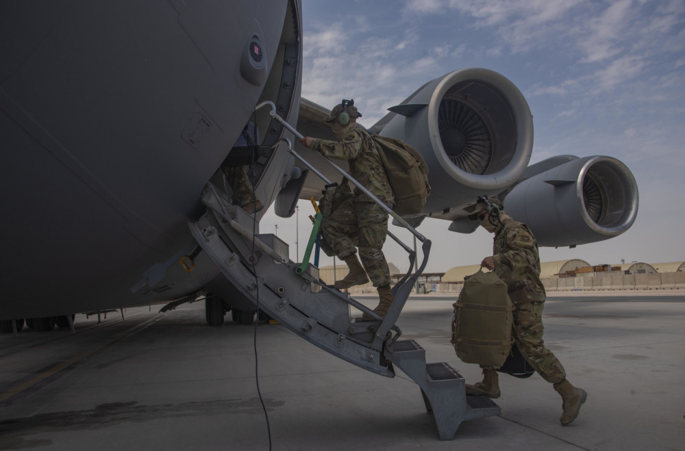 U.S. Air Force C-17s Drawdown from Afghan