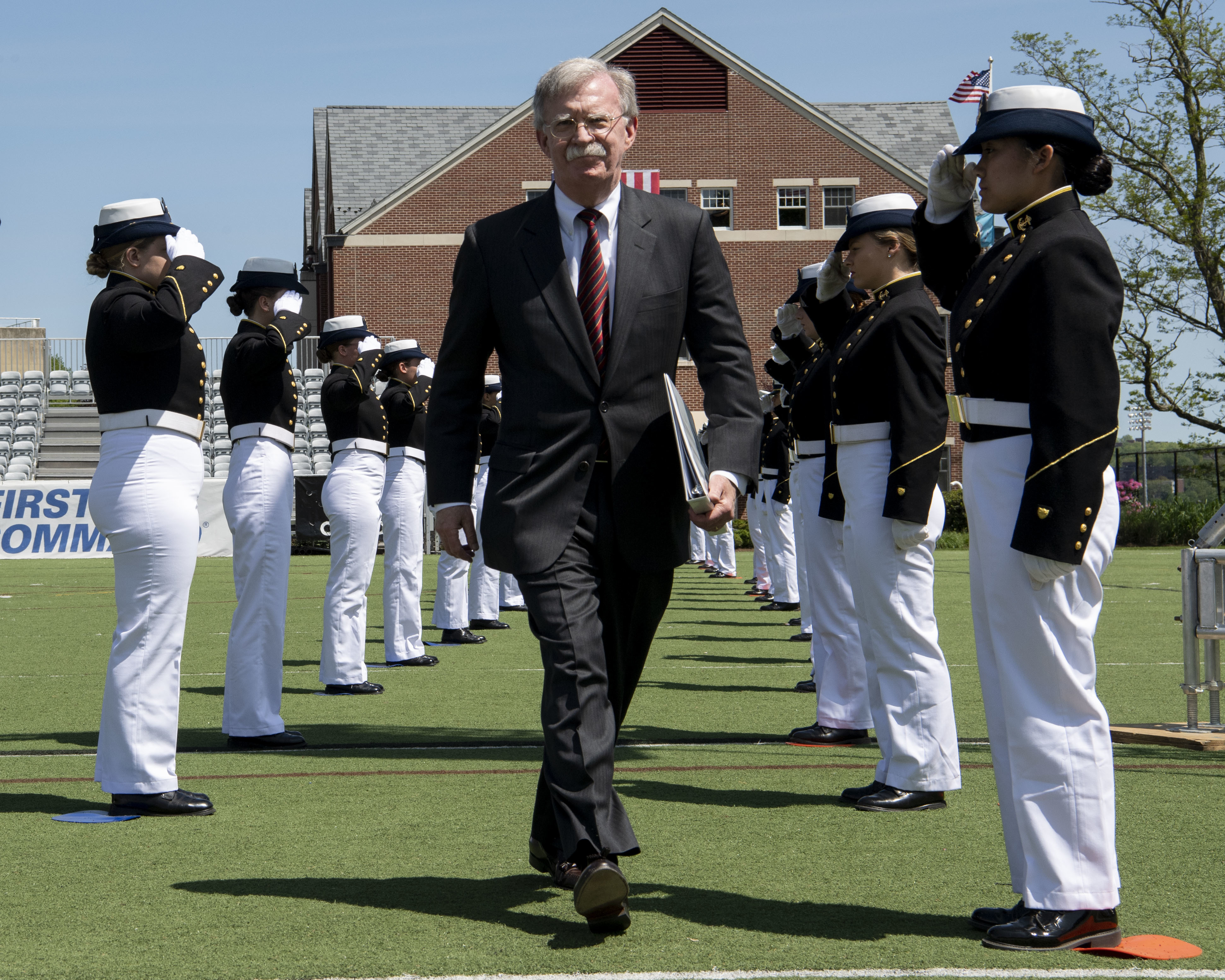 National Security Adviser John Bolton was accused of being a "warmonger" after blaming Iran (Picture: US Department of Defense).