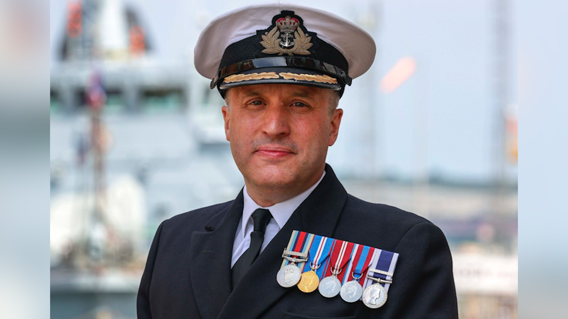 UK Carrier Strike Group welcomes its new Commander, Commodore James Blackmore RN 24052023 CREDIT Royal Navy, UK Carrier Strike Group