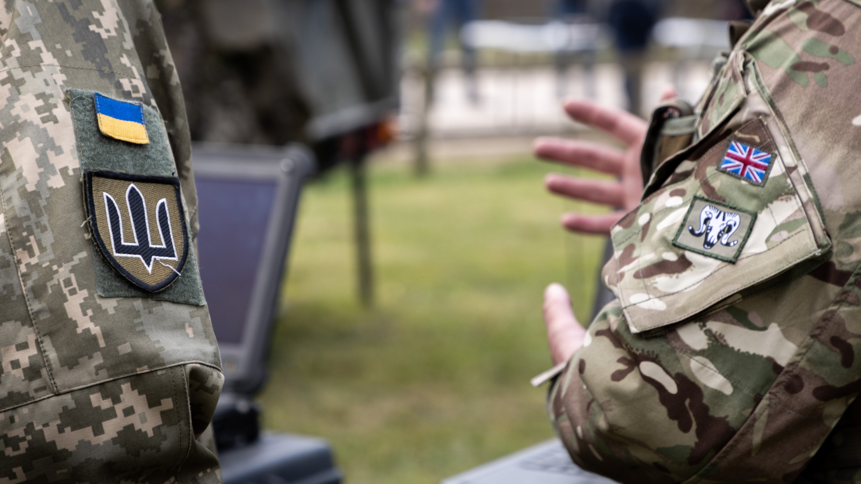 UK Defence Ministers host Ukrainian gov delegation at Salisbury Plain Training Area discuss further military support 07042022 CREDIT MOD Crown Copyright 2022