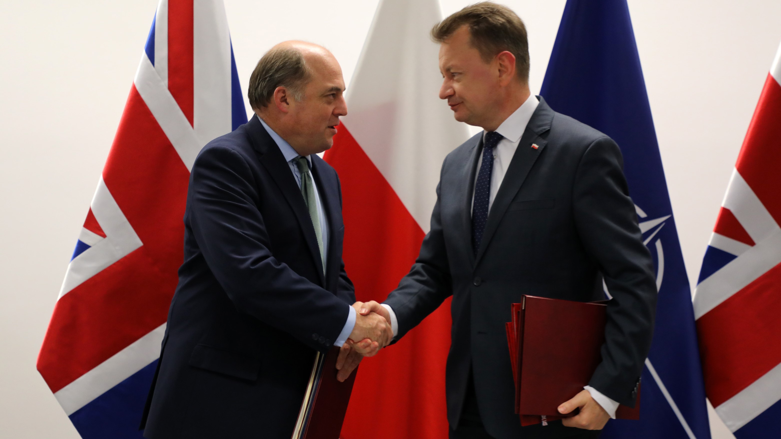 UK Defence Secretary Ben Wallace and his Polish counterpart Mariusz Blaszczak 04102022 CREDIT MOD Crown Copyright