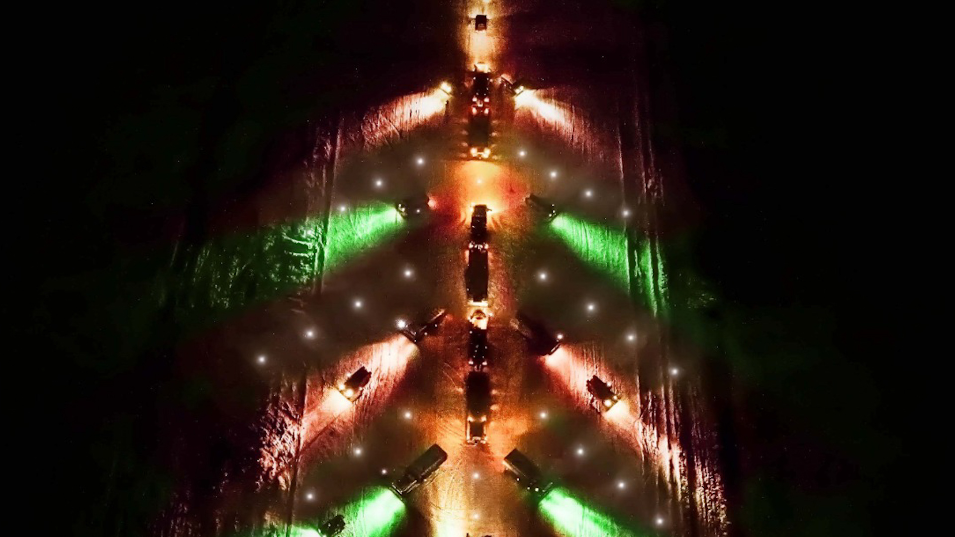 British, French and Estonian tanks formed a Christmas tree