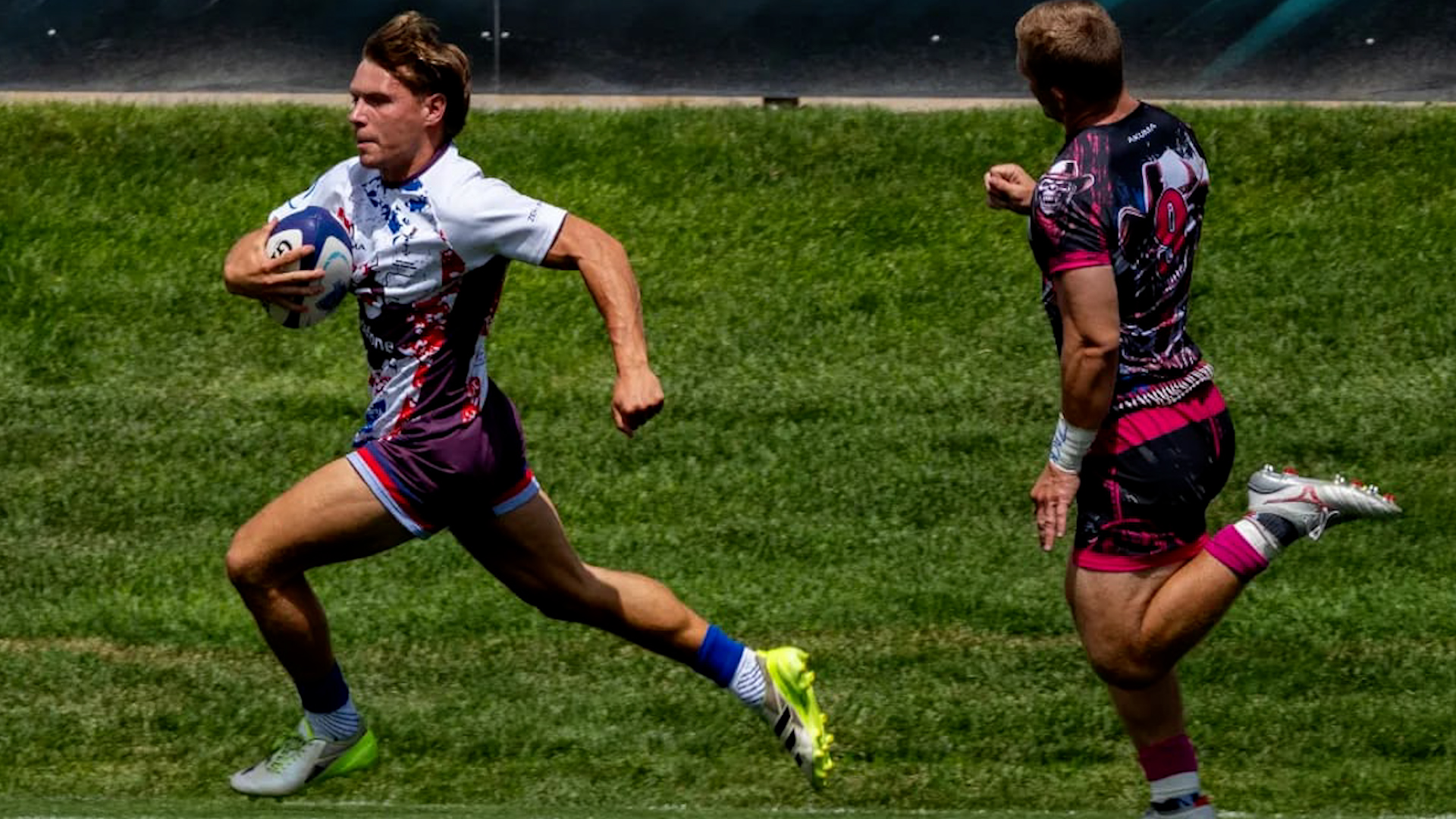 UKAF 7s side in action in Colorado 7s tournement 25082024 CREDIT Neil Kennedy, Alligin Photography