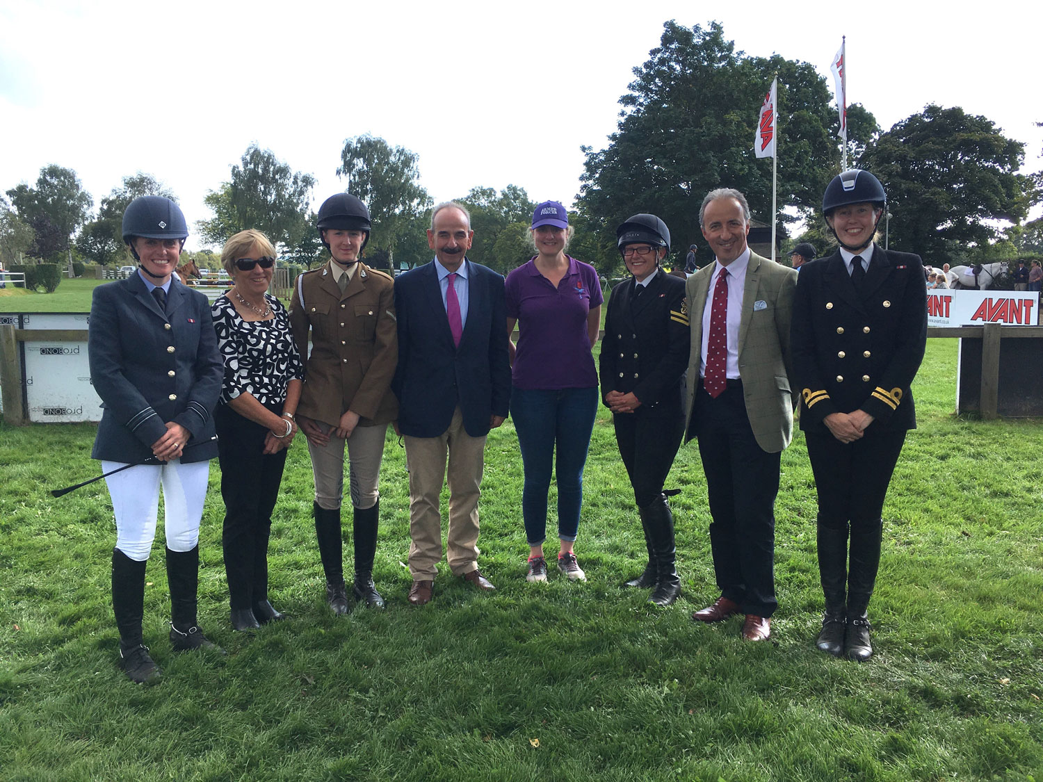 UK Armed Forces show jumping team