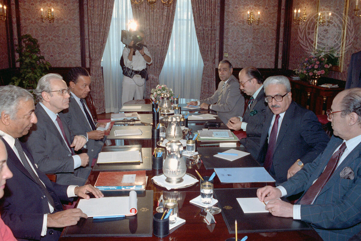 Secretary-General Meets with Foreign Minister of Iraq