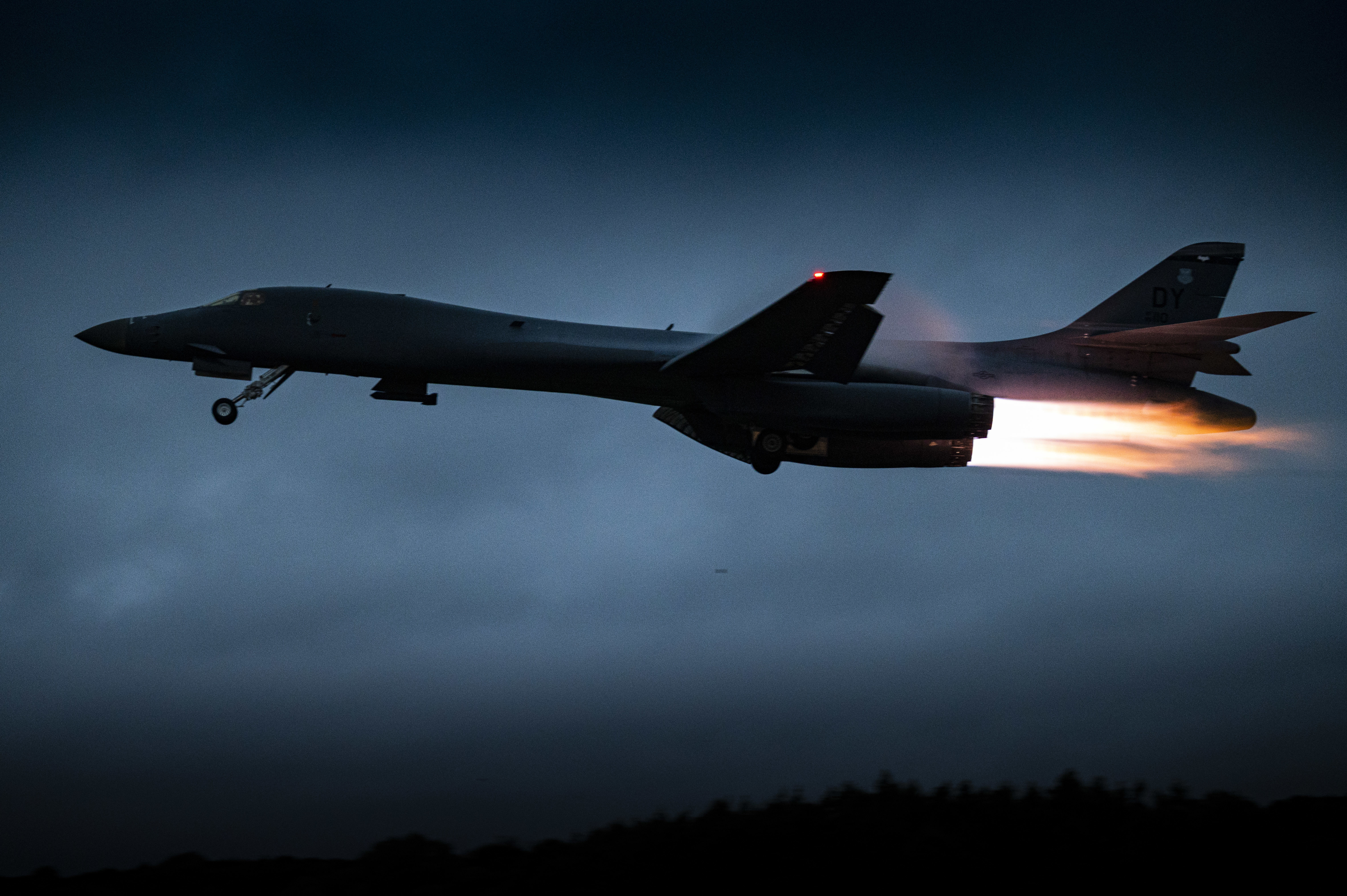 1B Lancer taking off from RAF Fairford