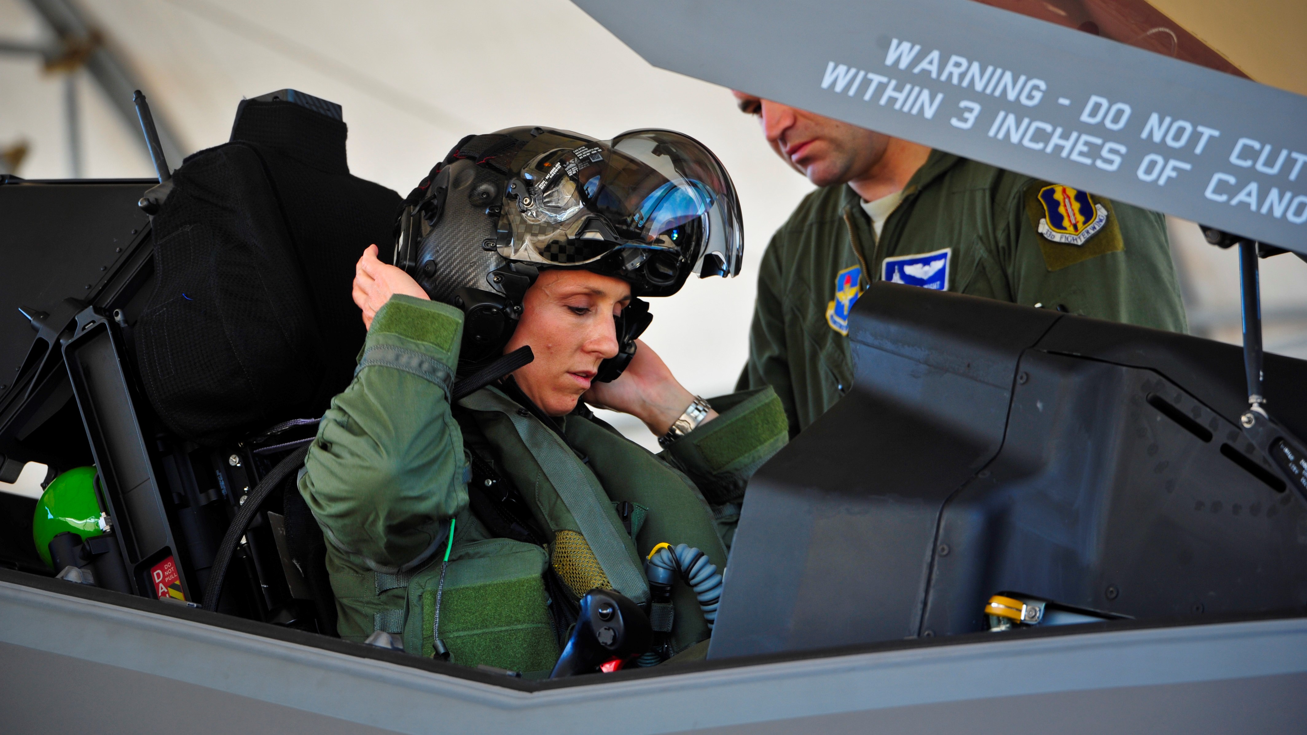 US Air Force Lt. Col. Christine Mau made history as the first female F-35 pilot in the program 05052015 CREDIT US Air Force, US Dept of Def