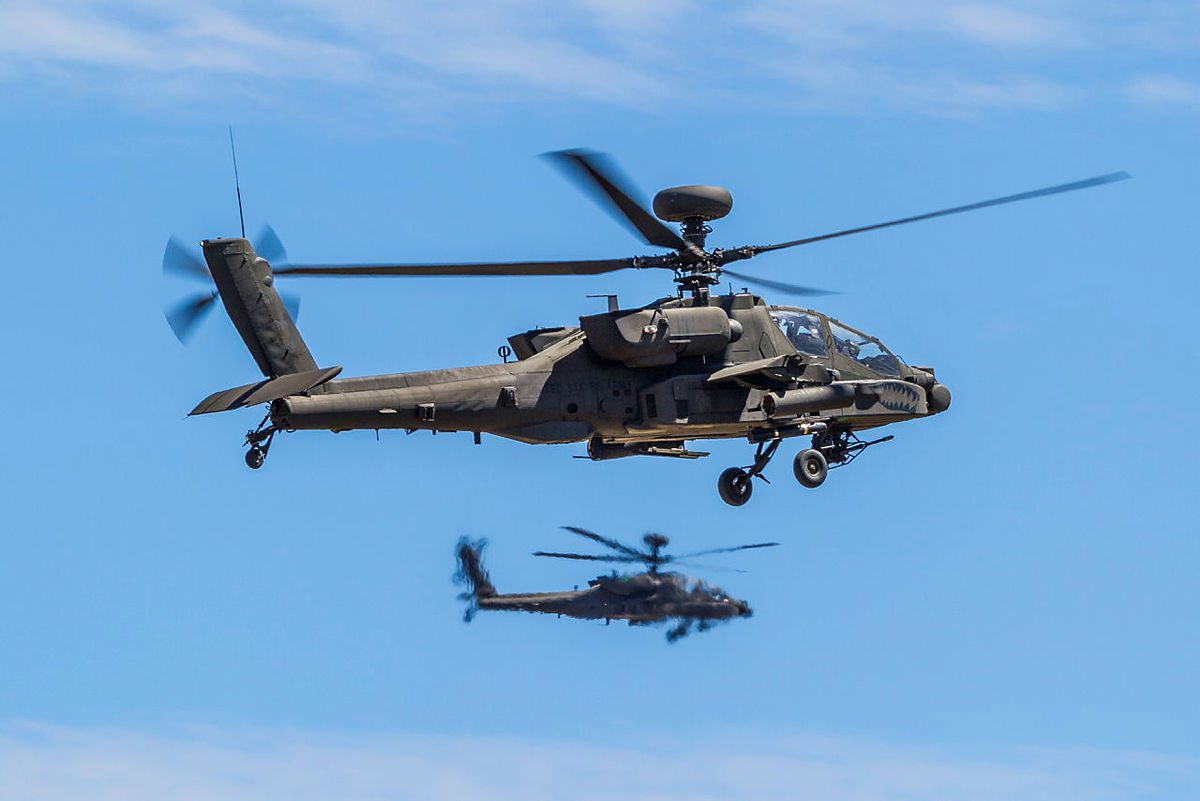 US Army Apache AH-64E helicopters (picture: MOD)