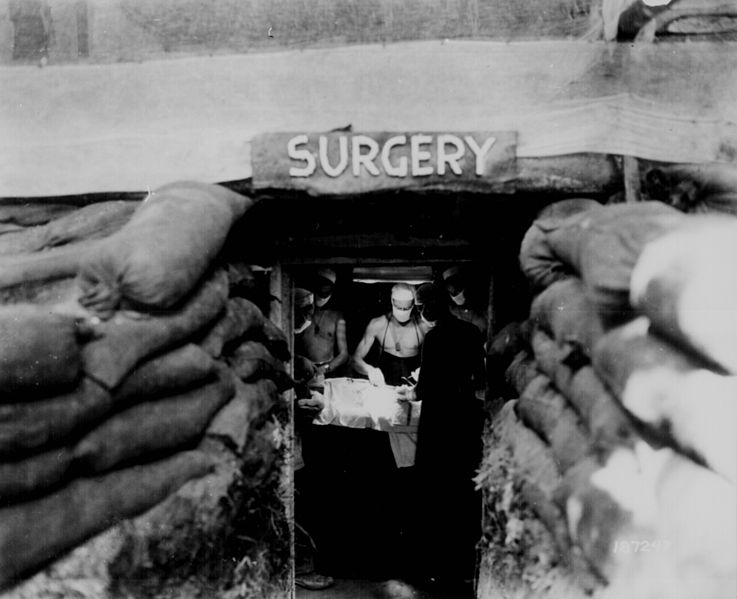 	US Army doctor at work in 1943 201118 CREDIT Wikimedia Commons.