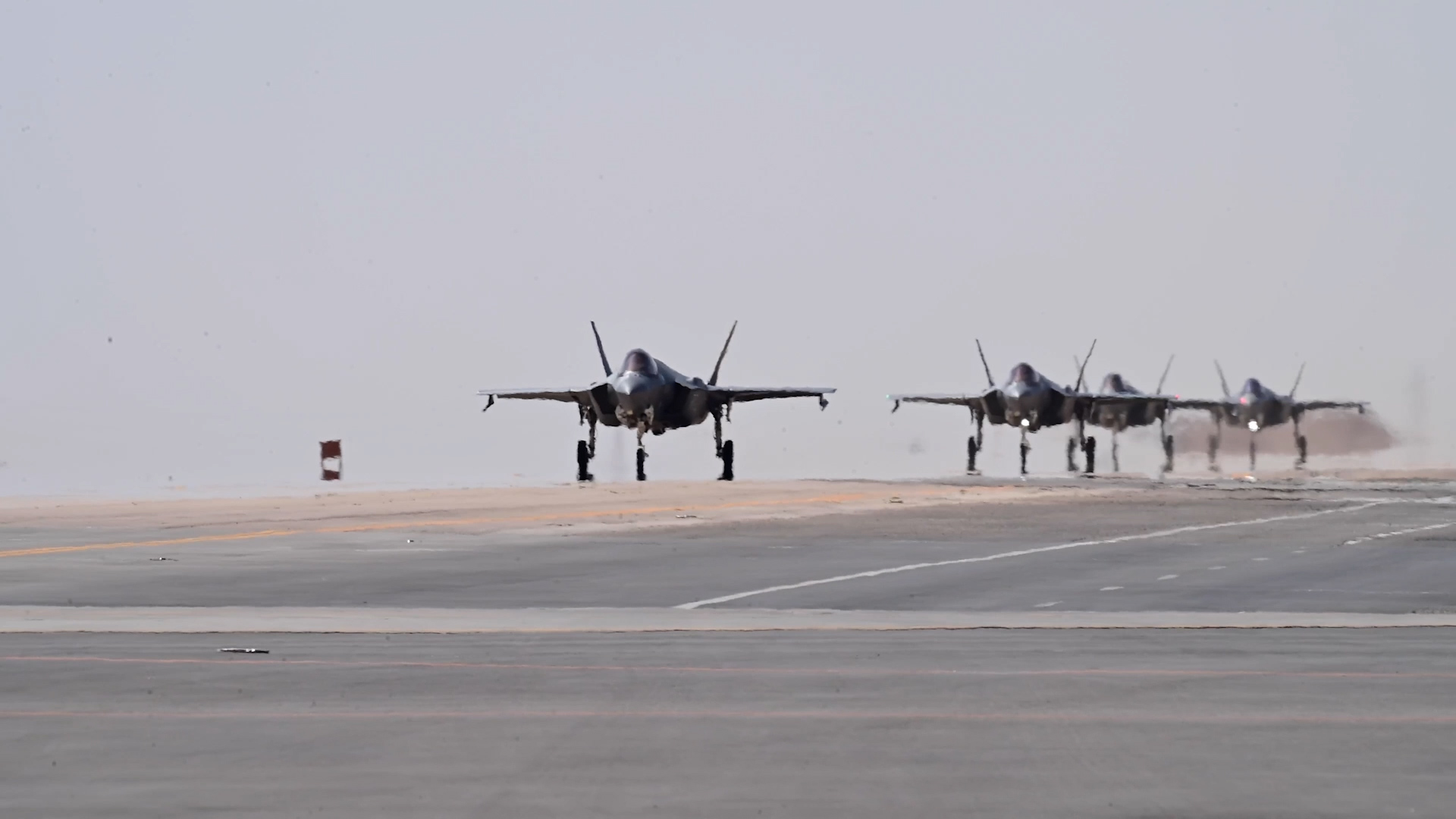 US F 35s arriving to help protect commercial sea vessels in the Strait of Hormuz