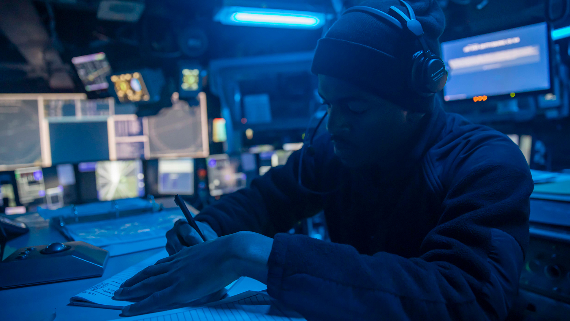 Operations specialists monitor every activity that's going on, but the proximity of the various threats means there's often limited time in which to respond (Picture: US Department of Defence)
