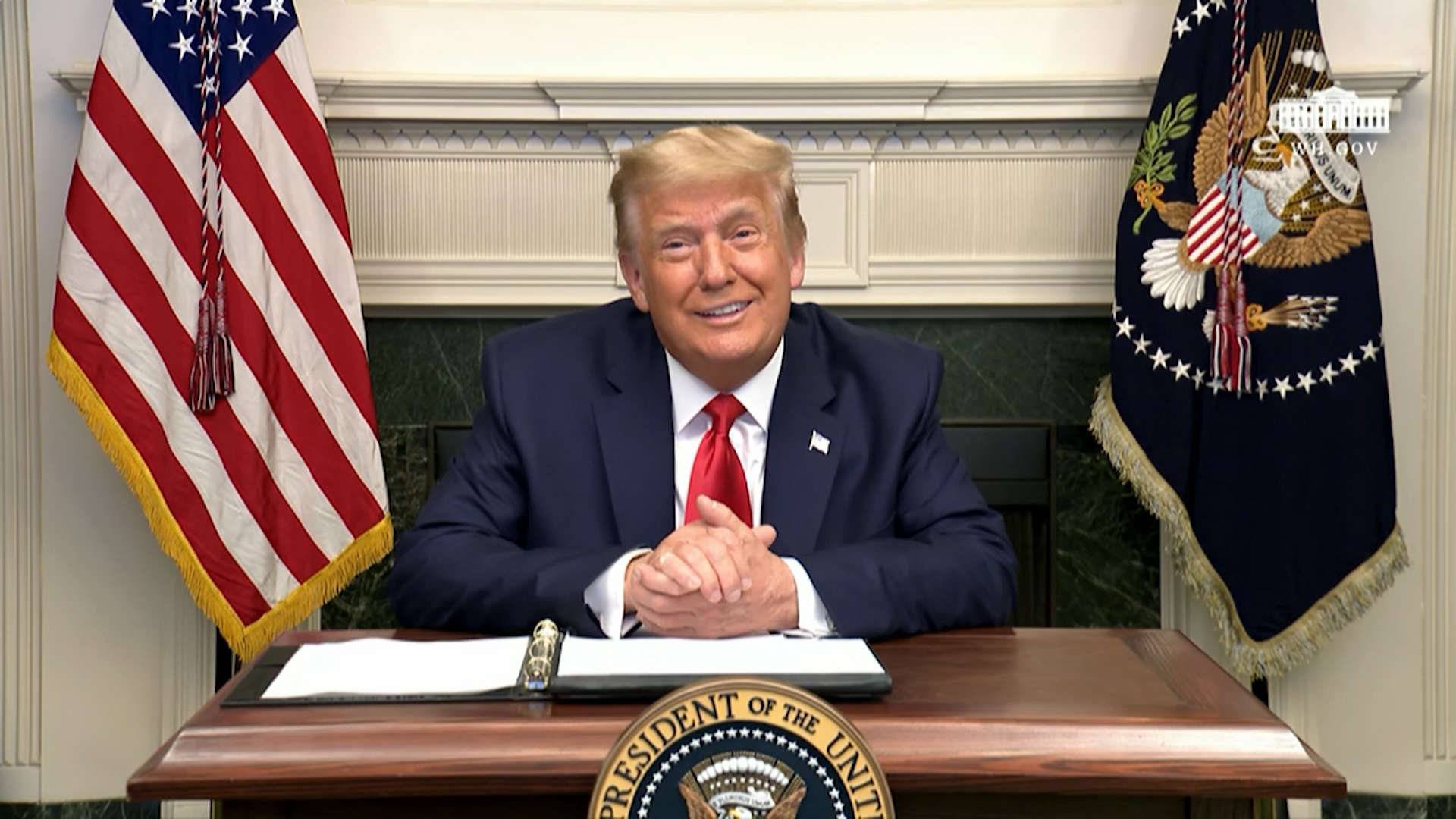 Mr Trump will be in the UK for three days for his second state visit (Picture: US Department of War)