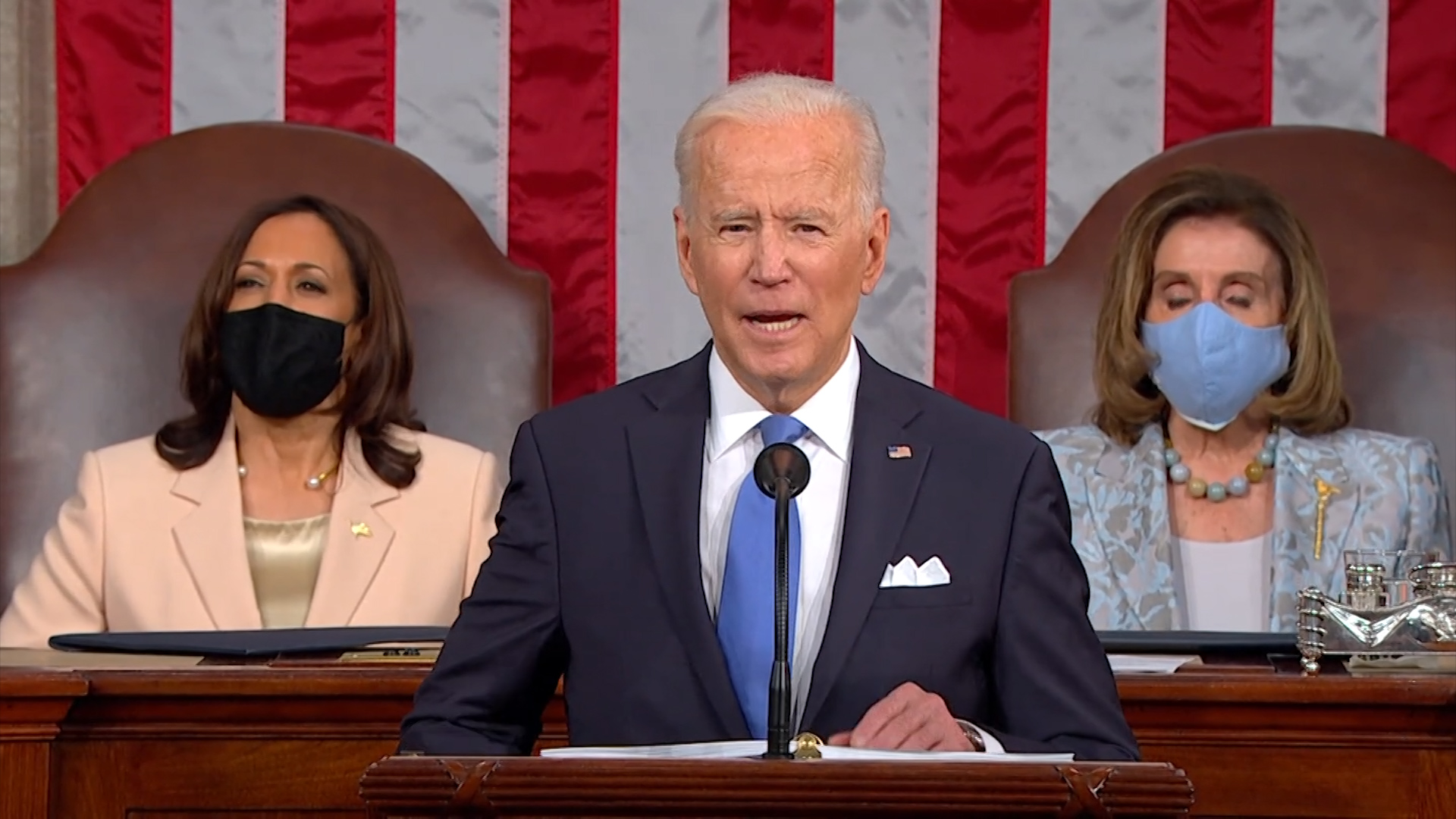 US President Joe Biden Giving Maiden speech to Joint Congress