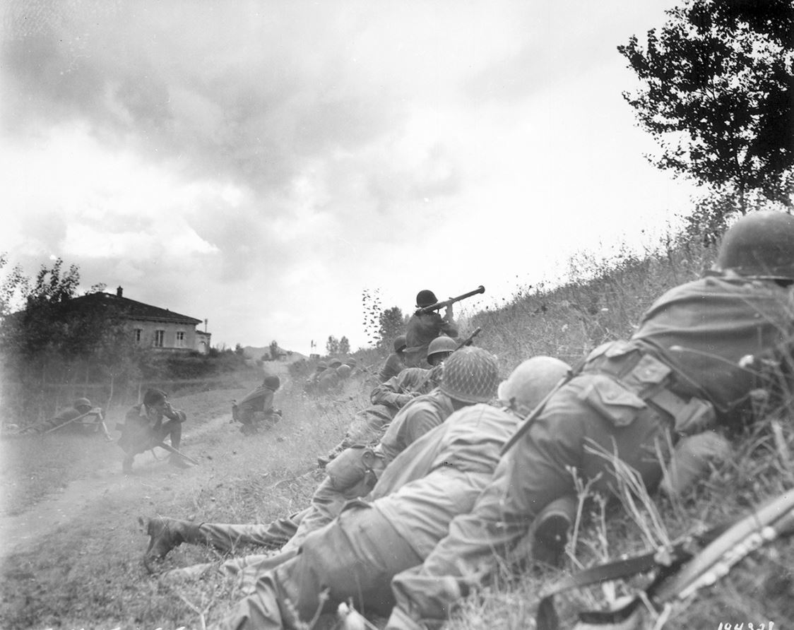 US soldiers Italy fighting 1944