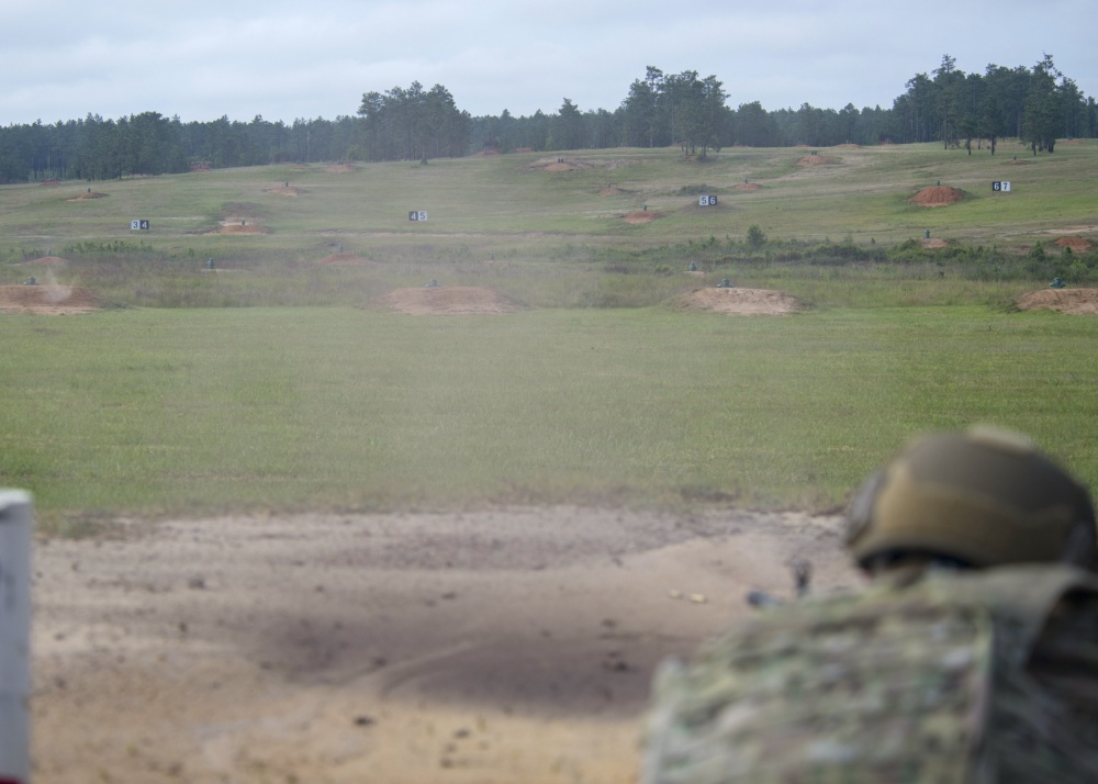 US airman firing at Fort Bragg range