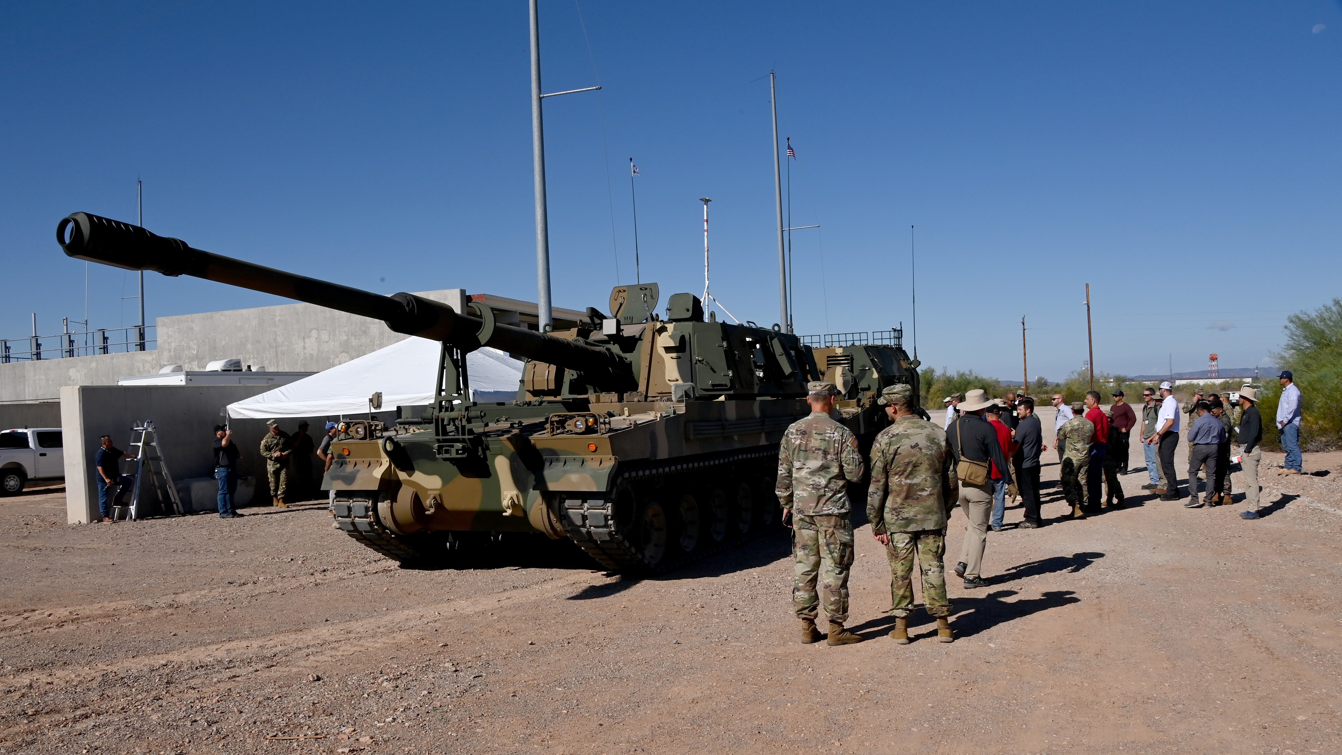 US demo showcased 155mm artillery munitions with South Korean K9A1 Thunder Self-Propelled Howitzer and K10 ARV 14092022 CREDIT US Dept Def