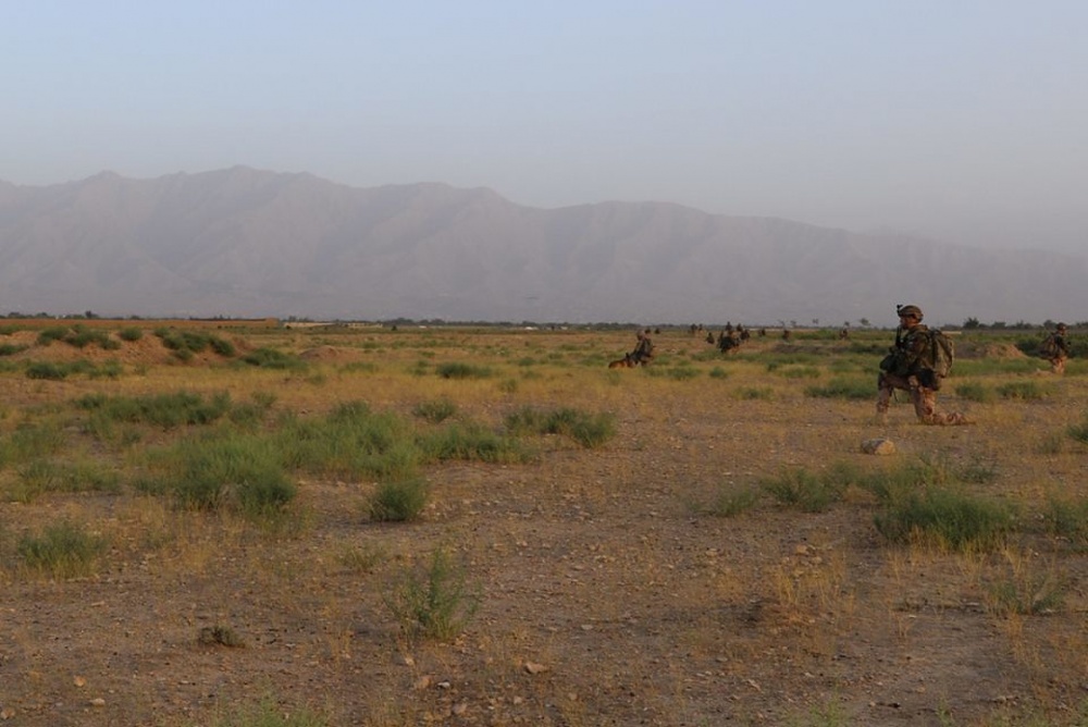 US soldiers on patrol in Afghanistan
