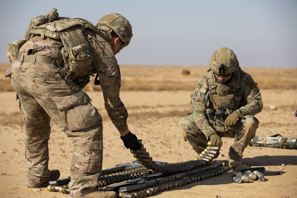 Mr Rouhani warned Western troops in the region were in danger (Picture: US Army).