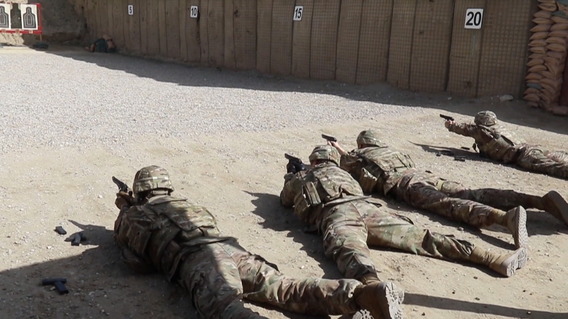 US troops training in Bagram, April 2018 (Picture: US Department of Defense).