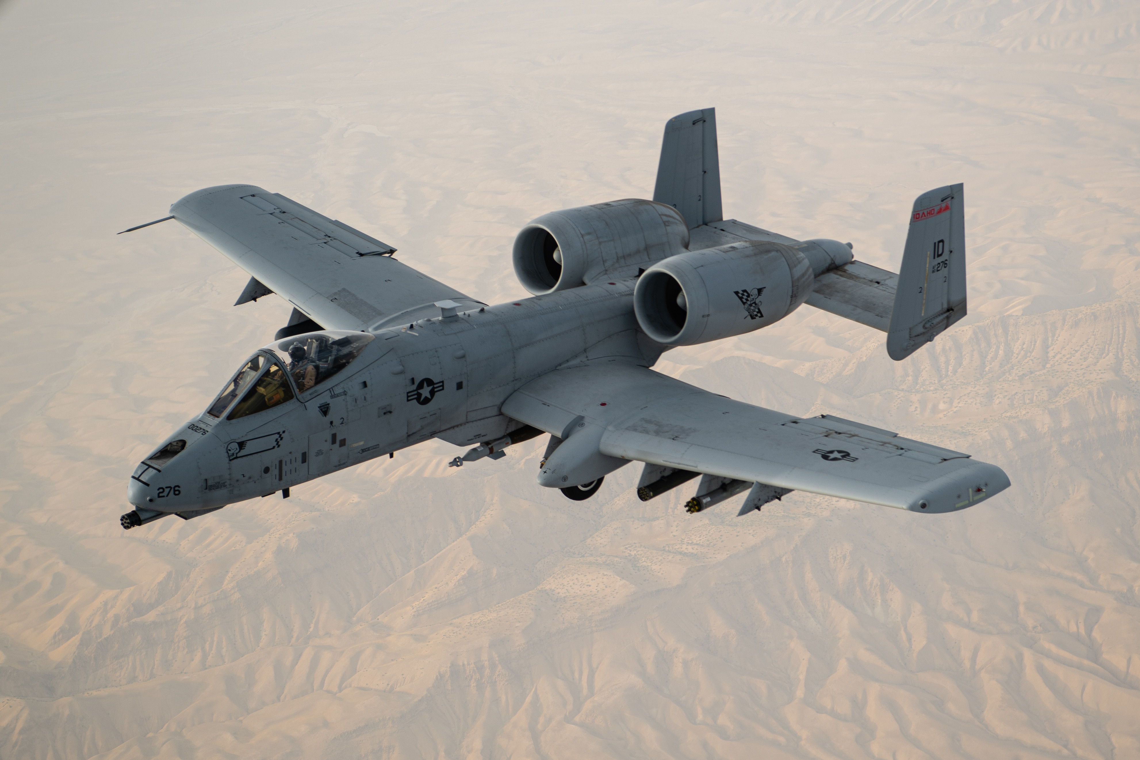 USAF A-10 Thunderbolt II flies over the US Central Command area of responsibility in support of Operation Freedom's Sentinel on 29 June 2020 CREDIT USAF