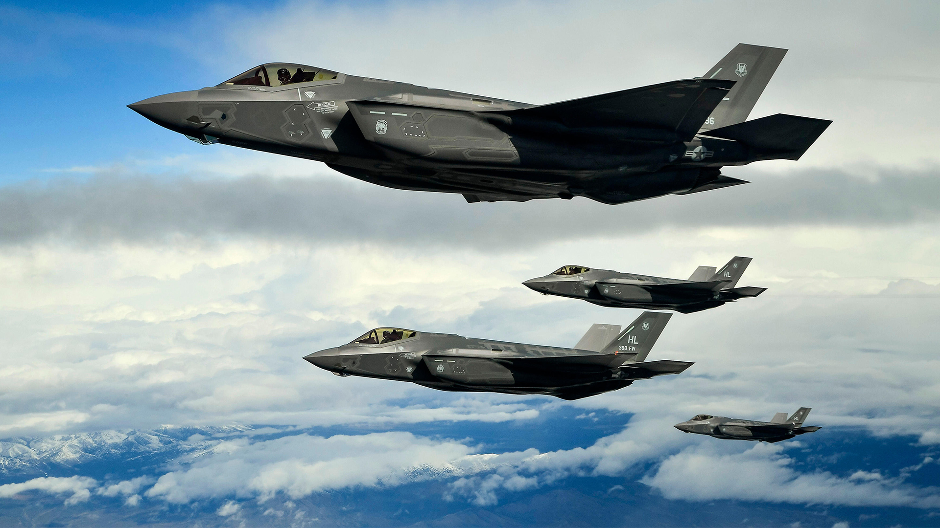 At the moment the RAF only operates the carrier-capable F-35B, but should Britain by the A variant it would offer a nuclear capability (Picture: Alamy)