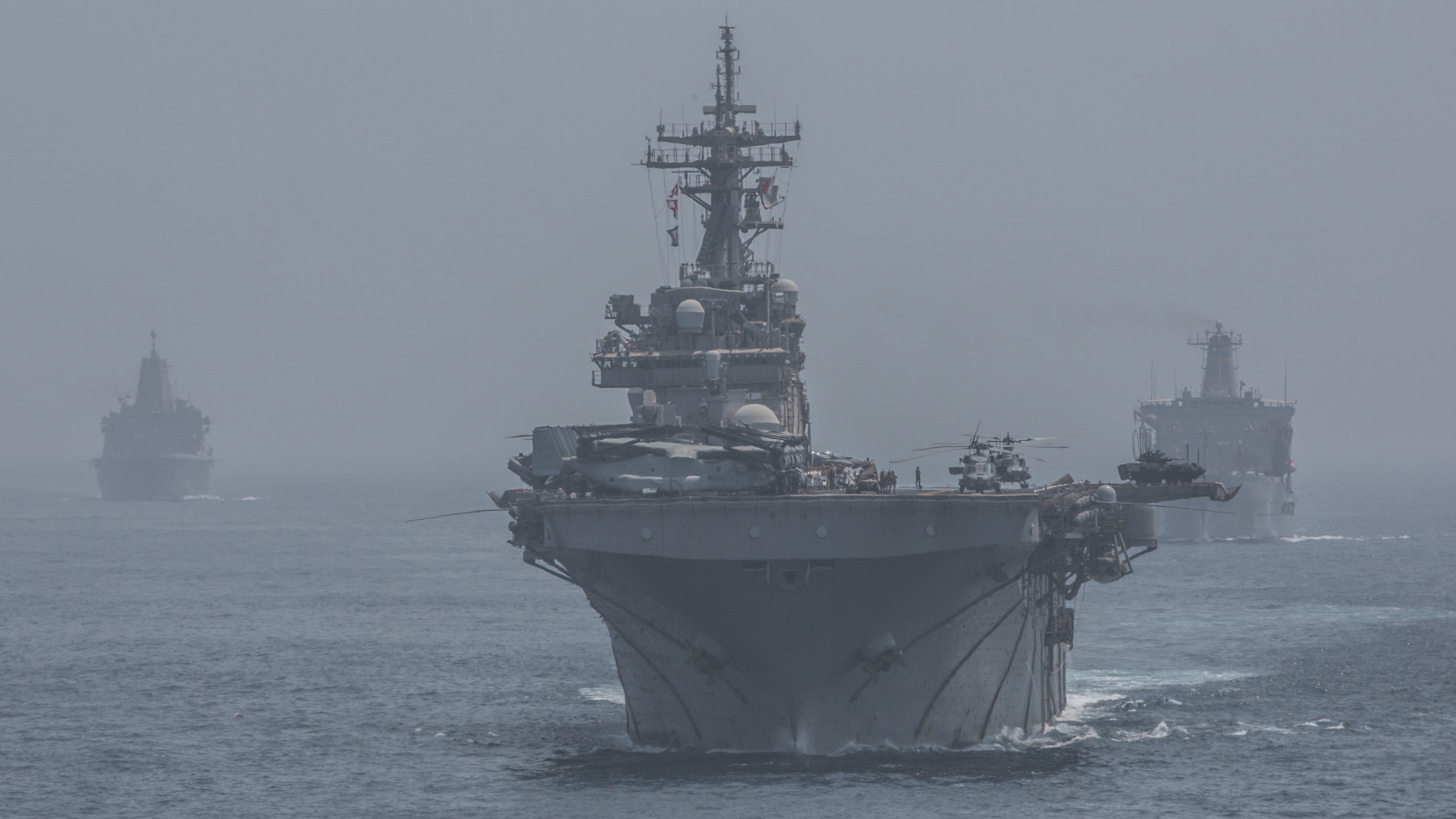 The US has deployed extra military assets to the Gulf amid rising tensions with Iran (Picture: US Department of Defense).