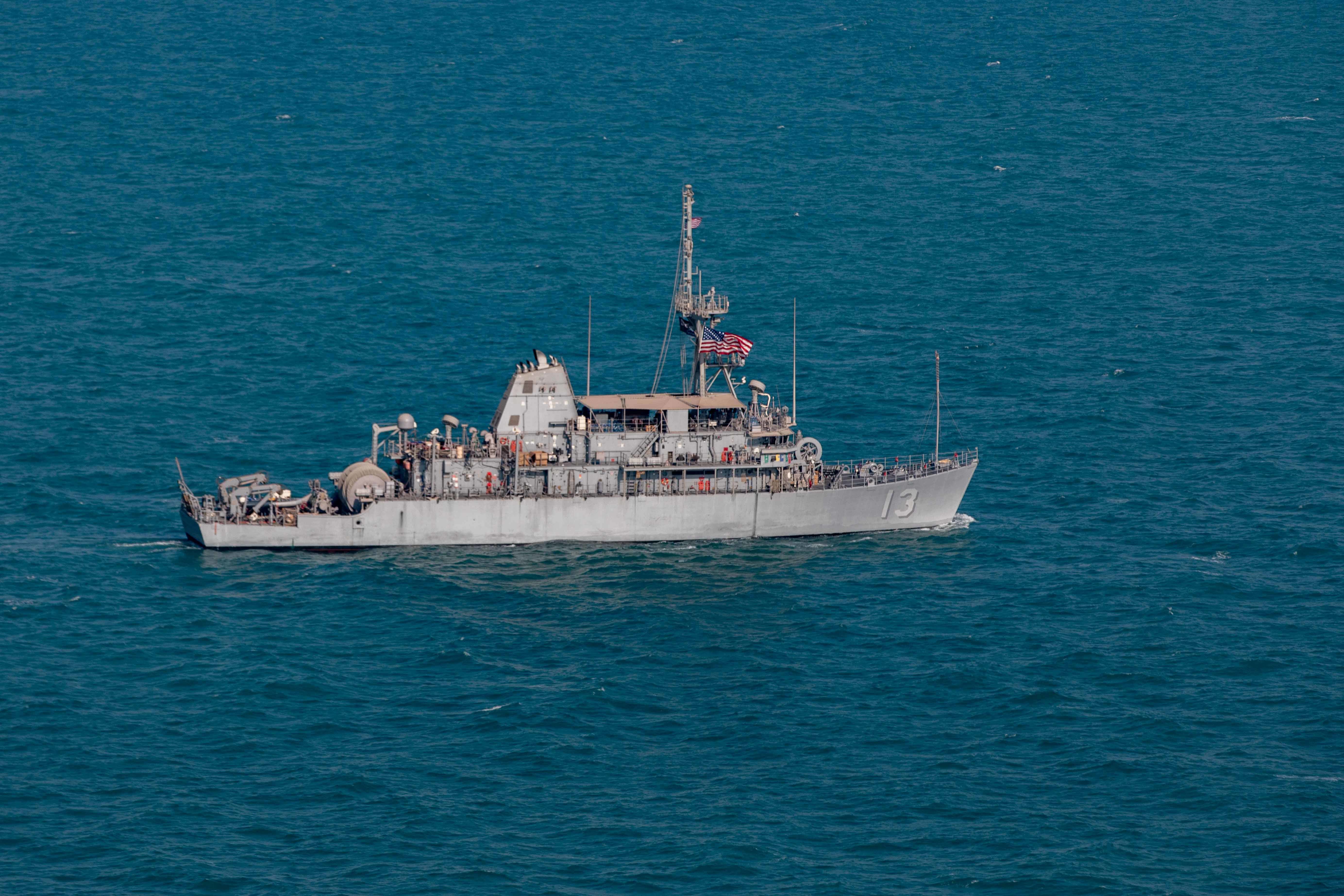 USS Dexterous at sea in the Gulf (Picture: Royal Navy)