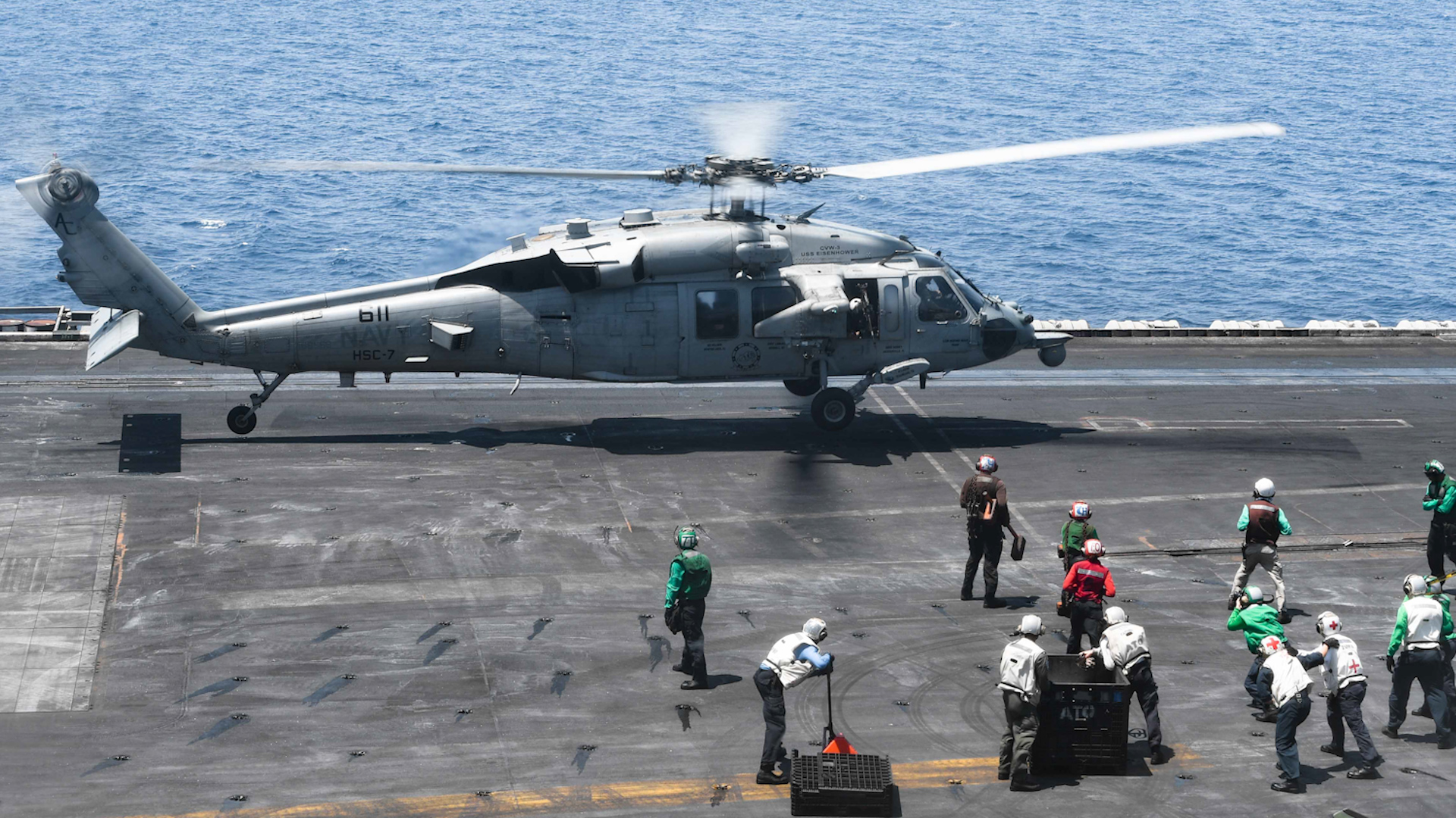 USS Dwight D. Eisenhower Assistance to Distressed Mariners 16062024 CREDIT US Dept of Def