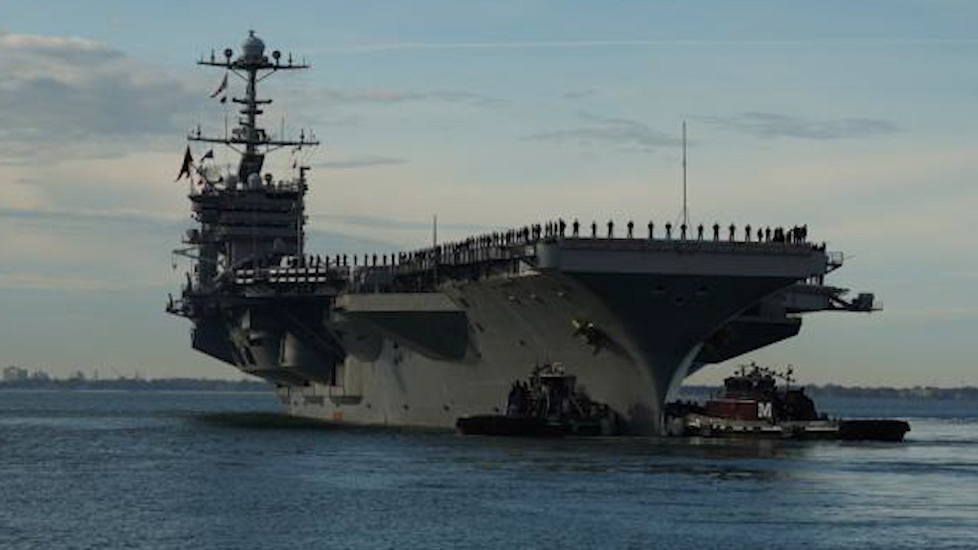 USS Harry S. Truman departs Naval Station Norfolk as part of Harry S. Truman Carrier Strike Group’s deployment earlier this month (Picture: US Department of Defense).