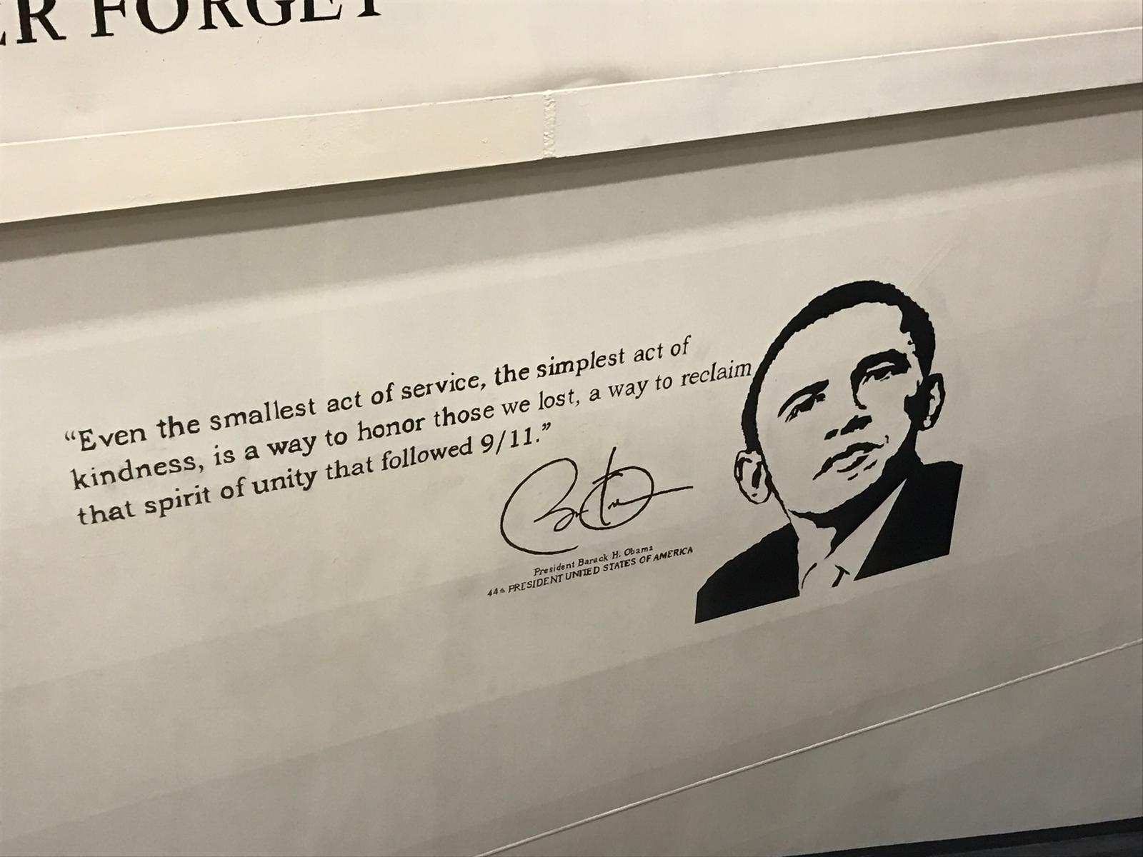 USS New York Obama message