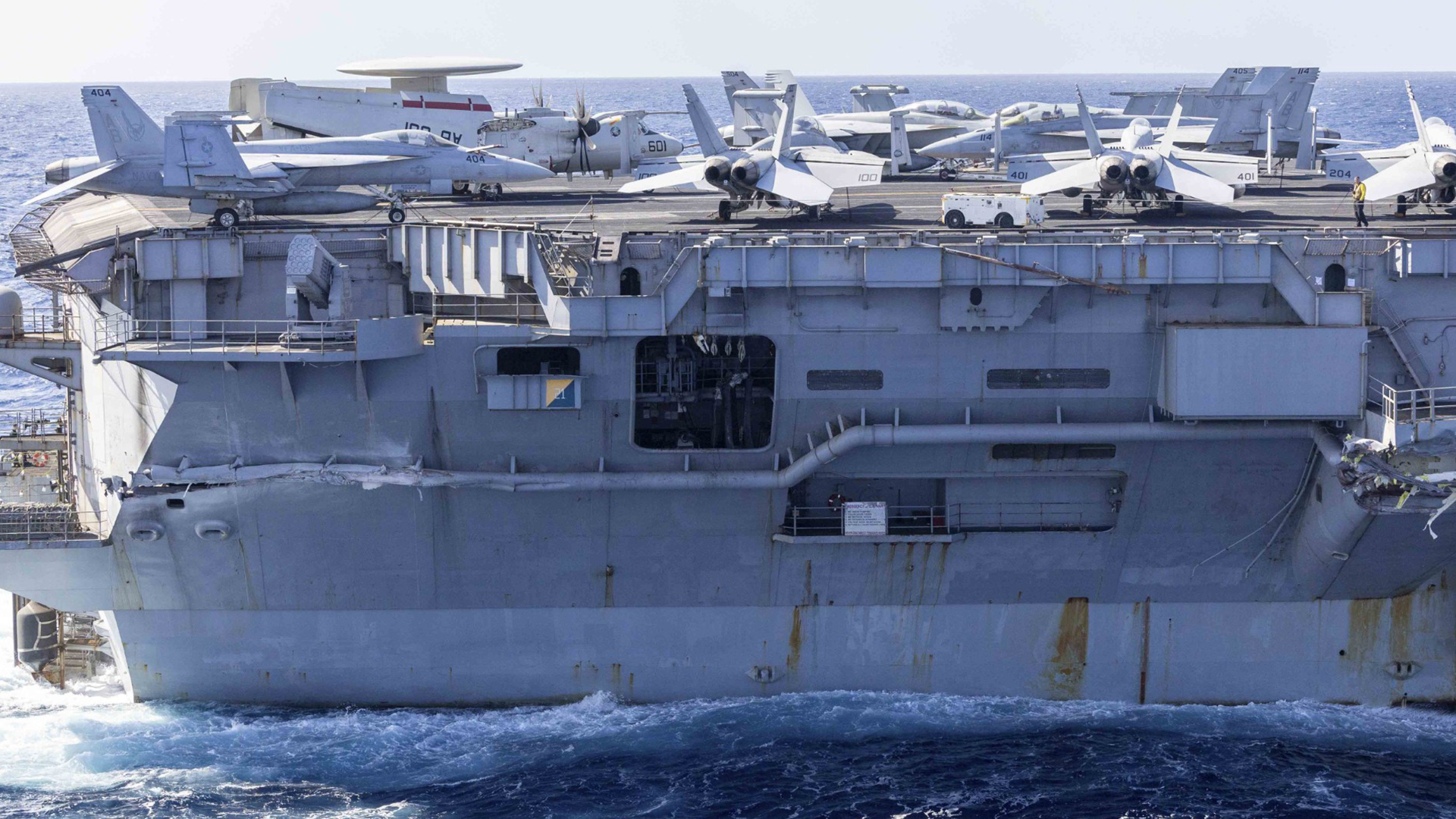 USS Truman Involved in Collision at Sea