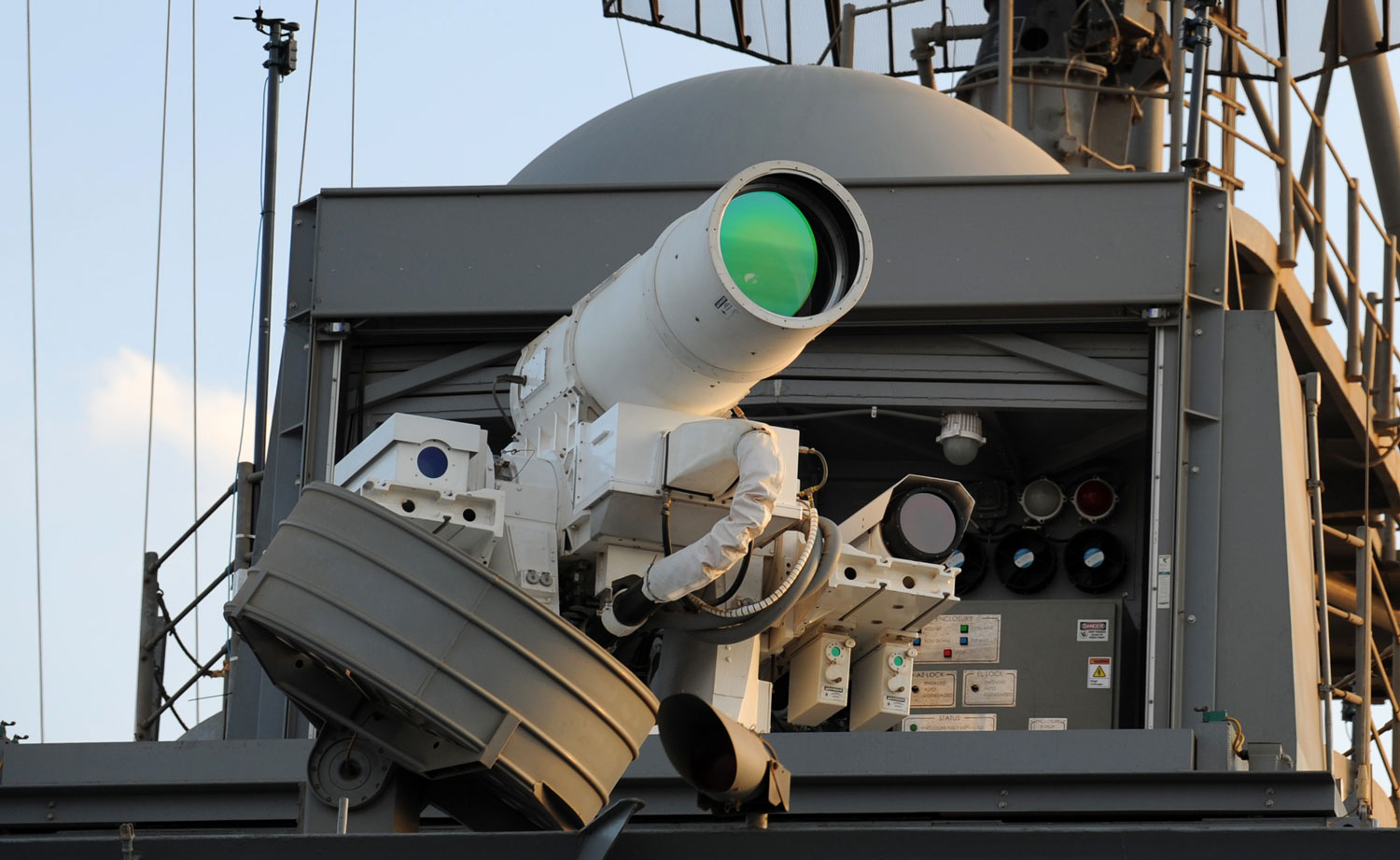 Laser Weapon System on USS Ponce Laser Weapon System on USS Ponce