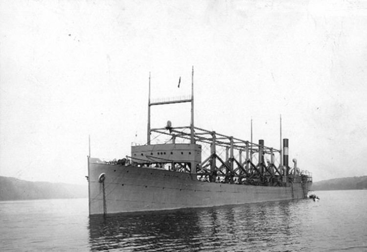The USS Cyclops on the Hudson River